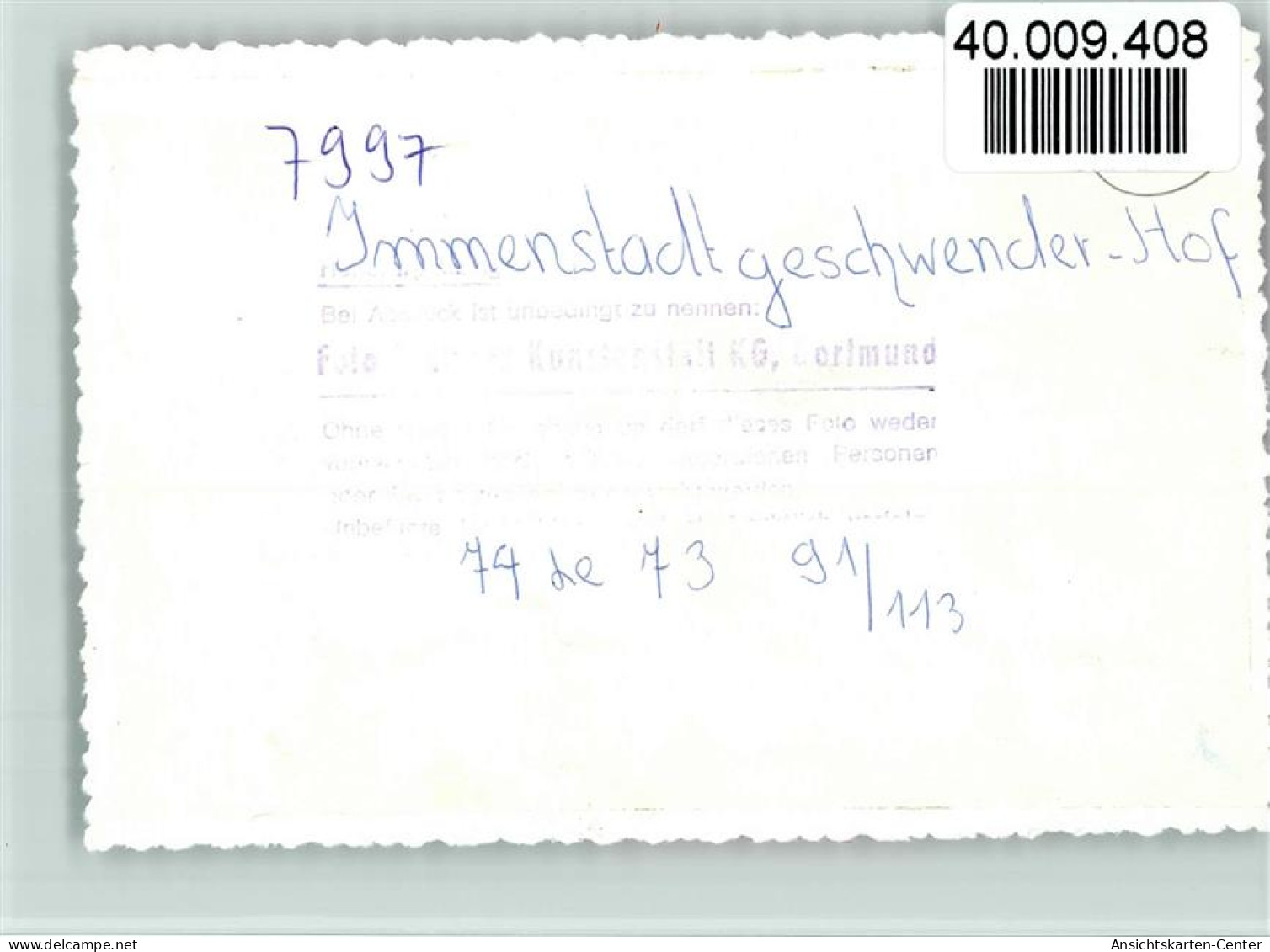 40009408 - Immenstadt I. Allgaeu - Immenstadt