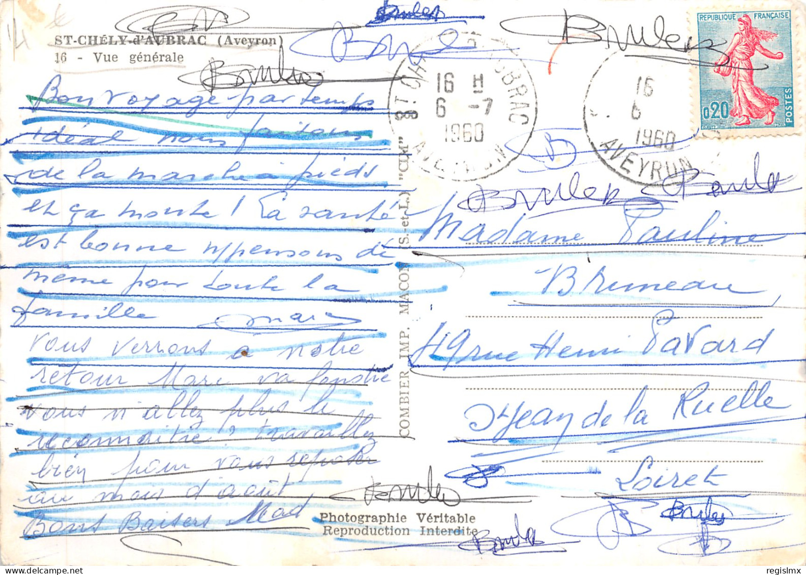 12-SAINT CHELY D AUBRAC-N°T550-D/0247 - Other & Unclassified