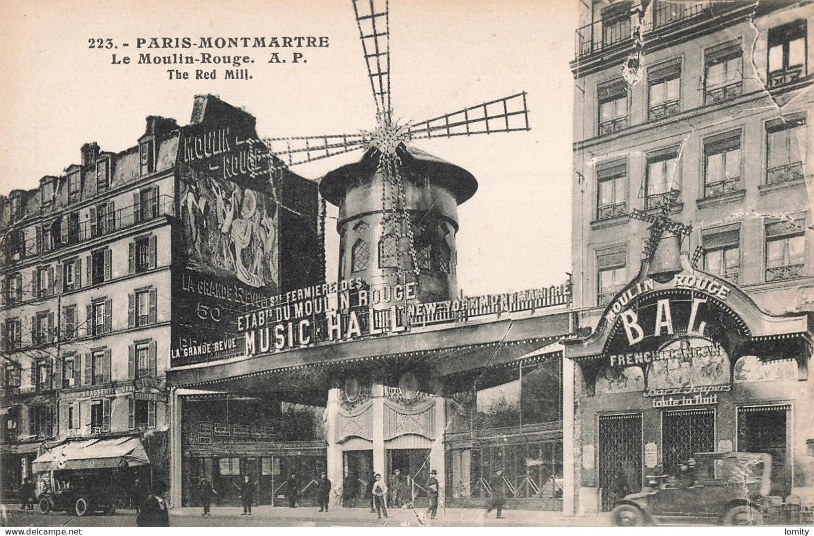 75 Paris 18e Le Moulin Rouge  CPA Music Hall - Arrondissement: 18