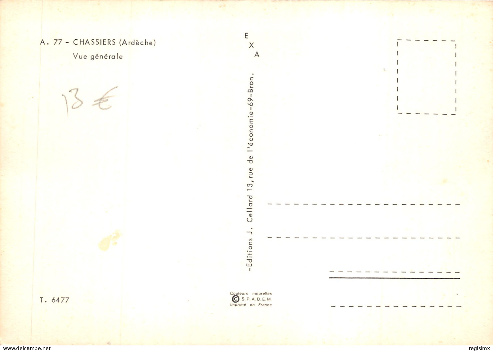 07-CHASSIERS-N°T550-C/0141 - Other & Unclassified