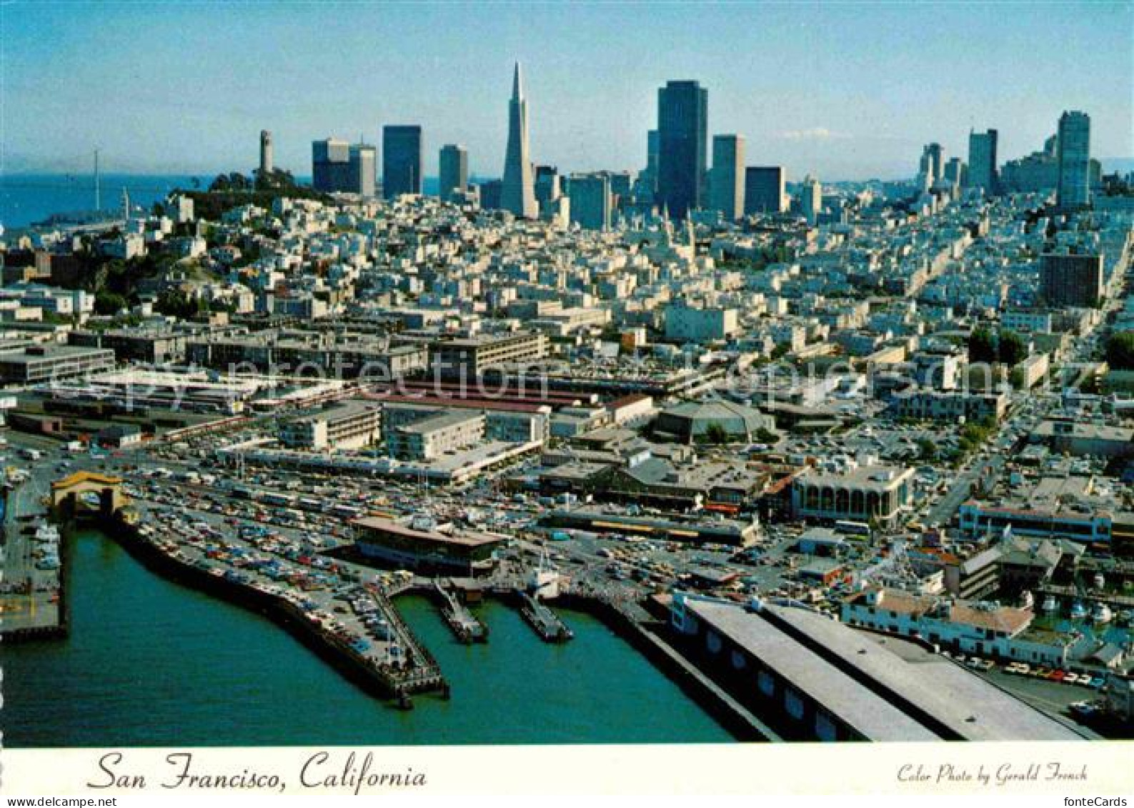 72747265 San_Francisco_California Fliegeraufnahme Skyline With Fishermans Wharf - Altri & Non Classificati