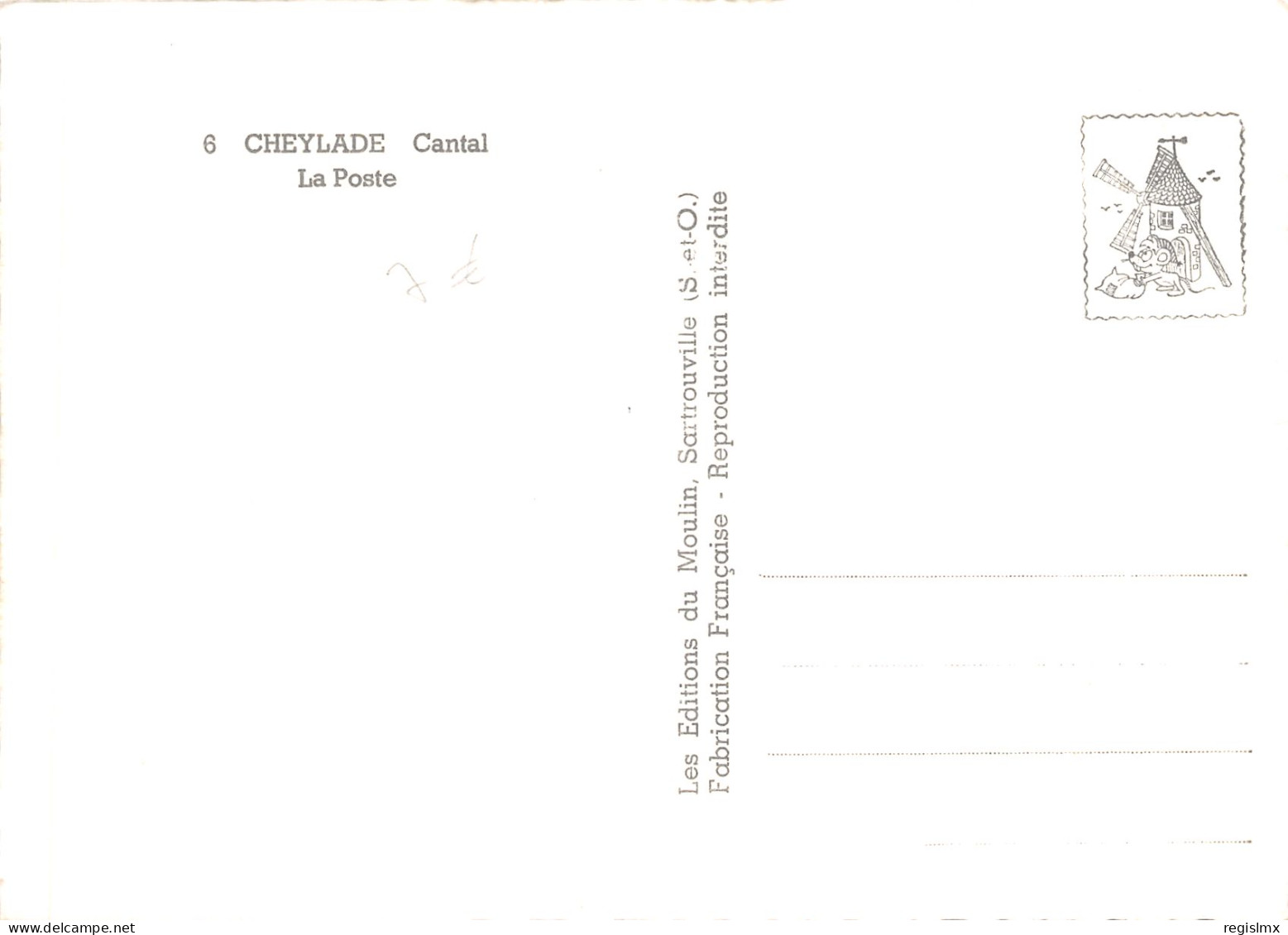 15-CHEYLADE-LA POSTE-ATTELAGE-N°T551-C/0131 - Andere & Zonder Classificatie