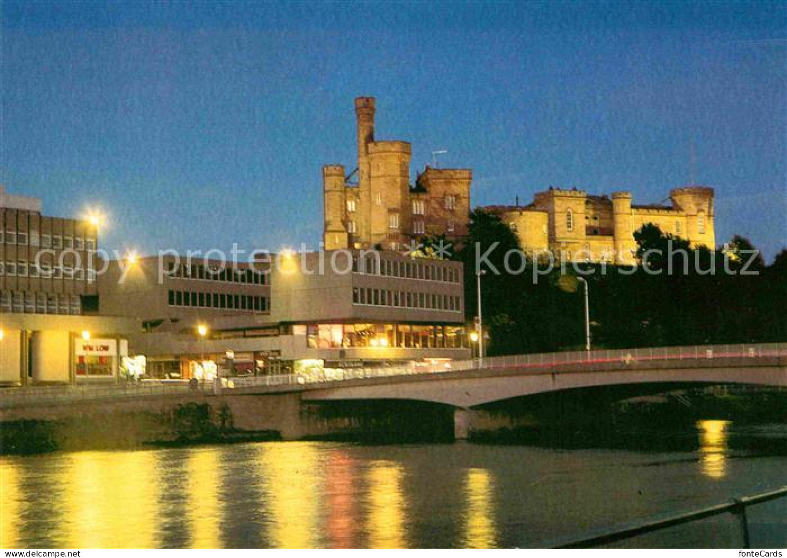 72746118 Inverness Highland Castle And River Ness By Night Inverness Highland - Altri & Non Classificati