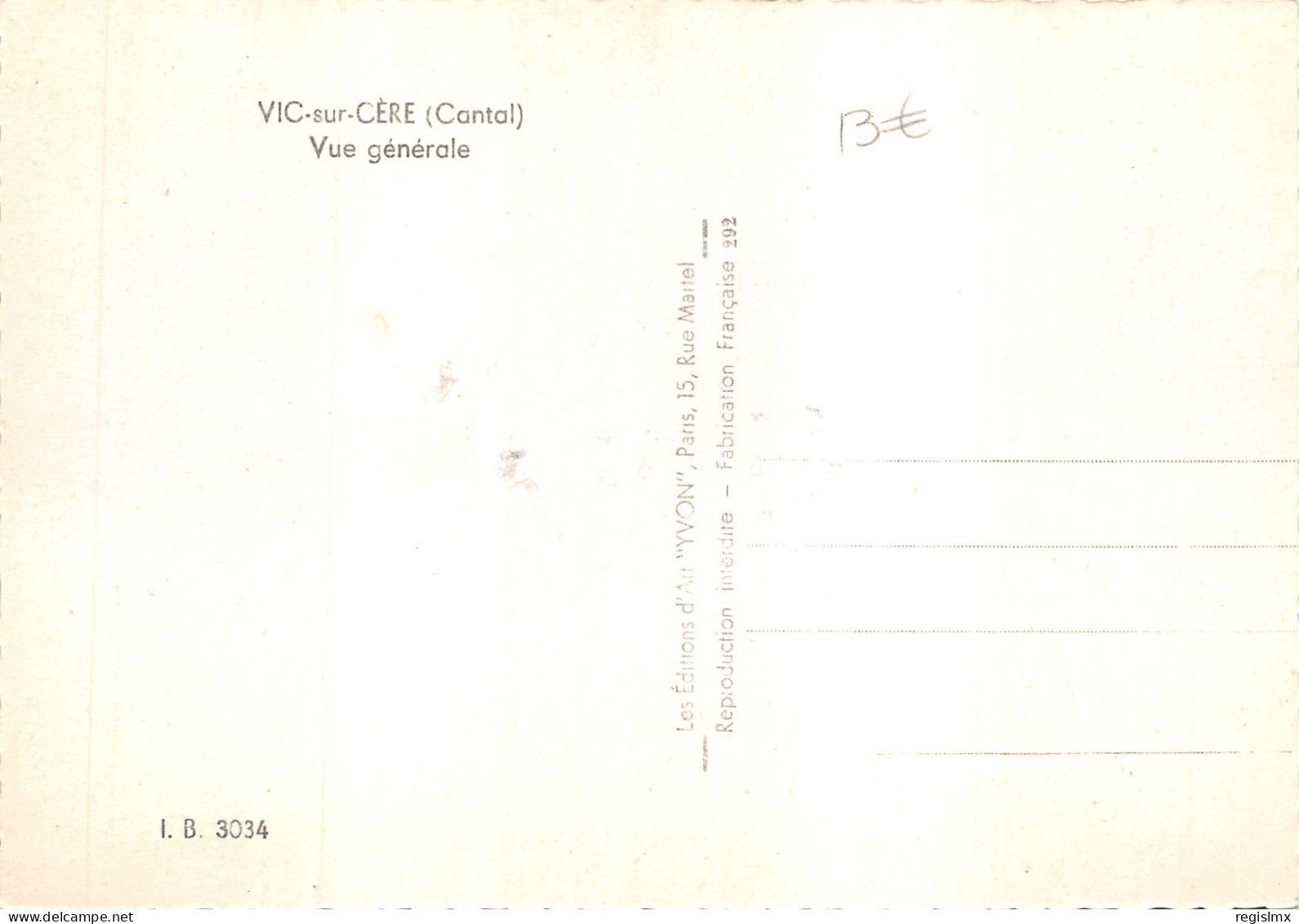 15-VIC SUR CERE-N°T551-B/0305 - Andere & Zonder Classificatie