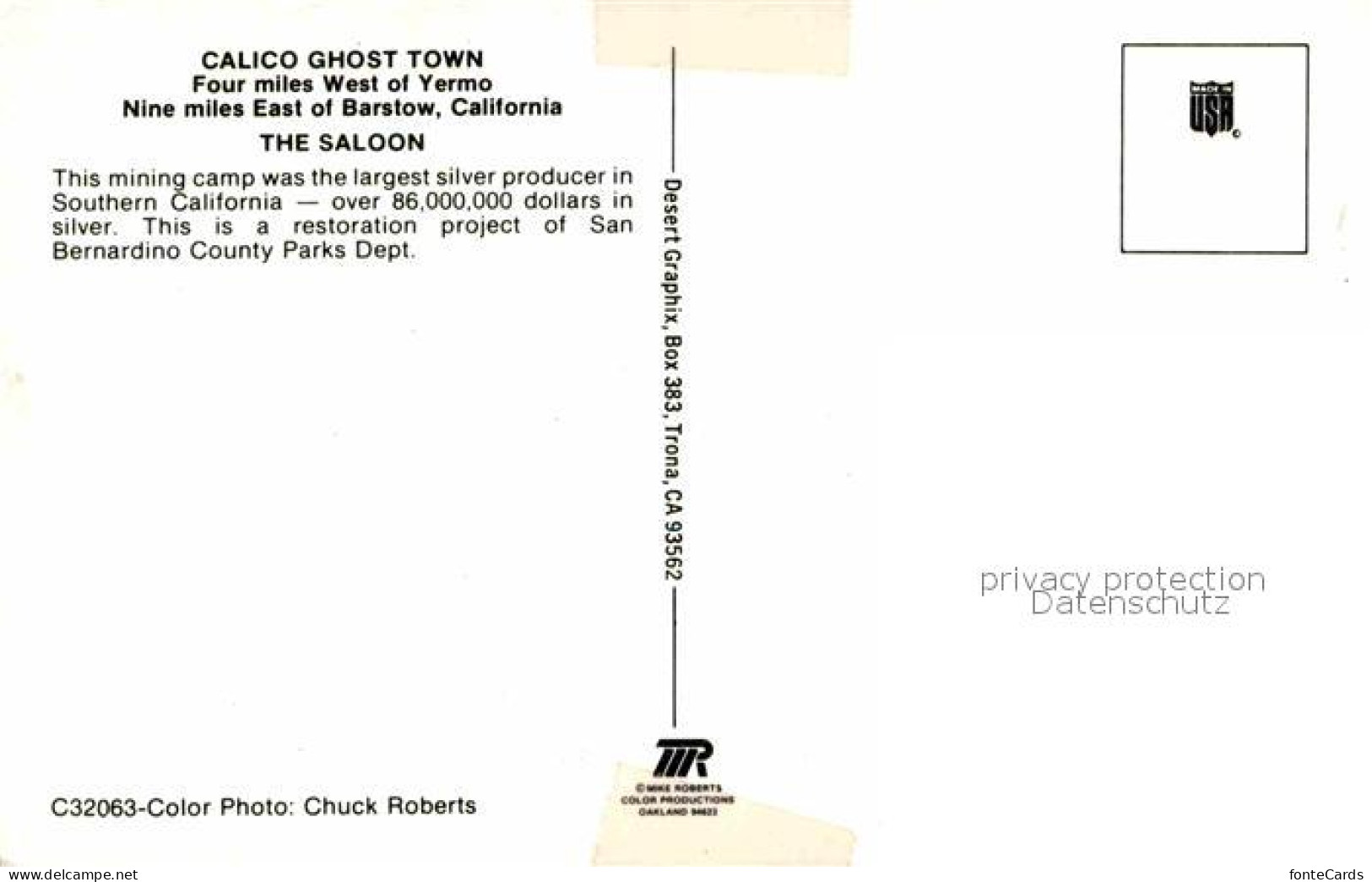 72744138 Barstow_California Calico Ghost Town Restaurant - Other & Unclassified