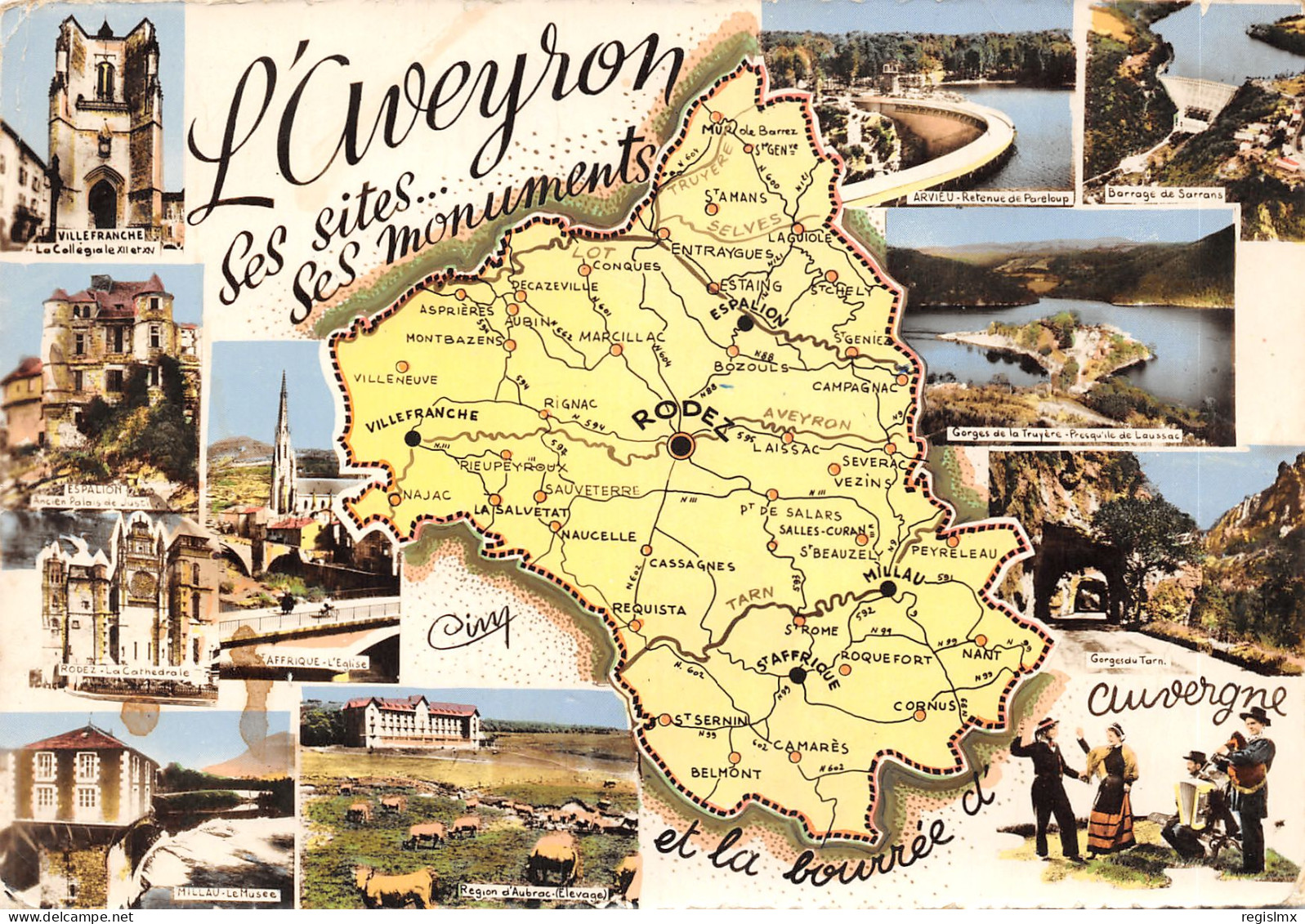 12-PANORAMA DE L AVEYRON-N°T551-A/0041 - Other & Unclassified