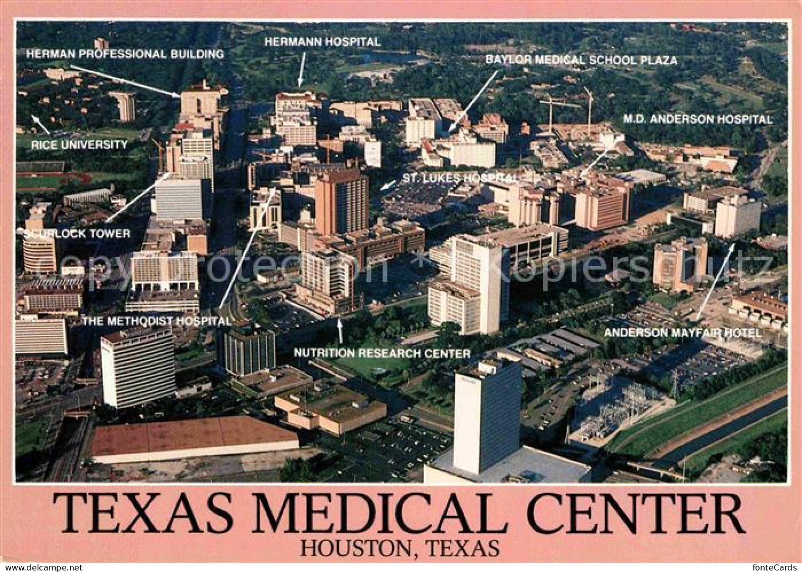 72740910 Houston_Texas Fliegeraufnahme Texas Medical Center - Sonstige & Ohne Zuordnung