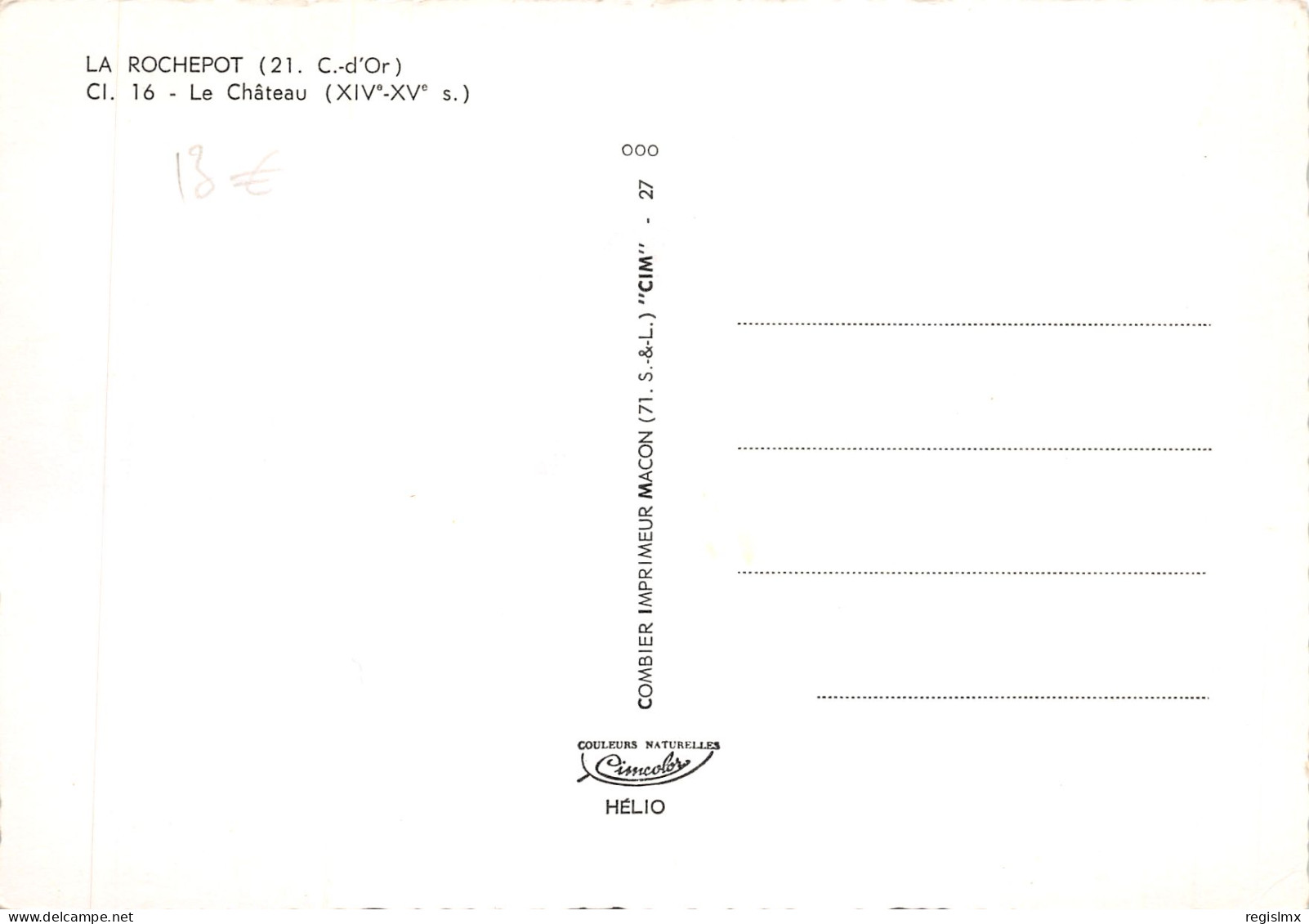 21-LA ROCHEPOT-N°T552-C/0163 - Otros & Sin Clasificación