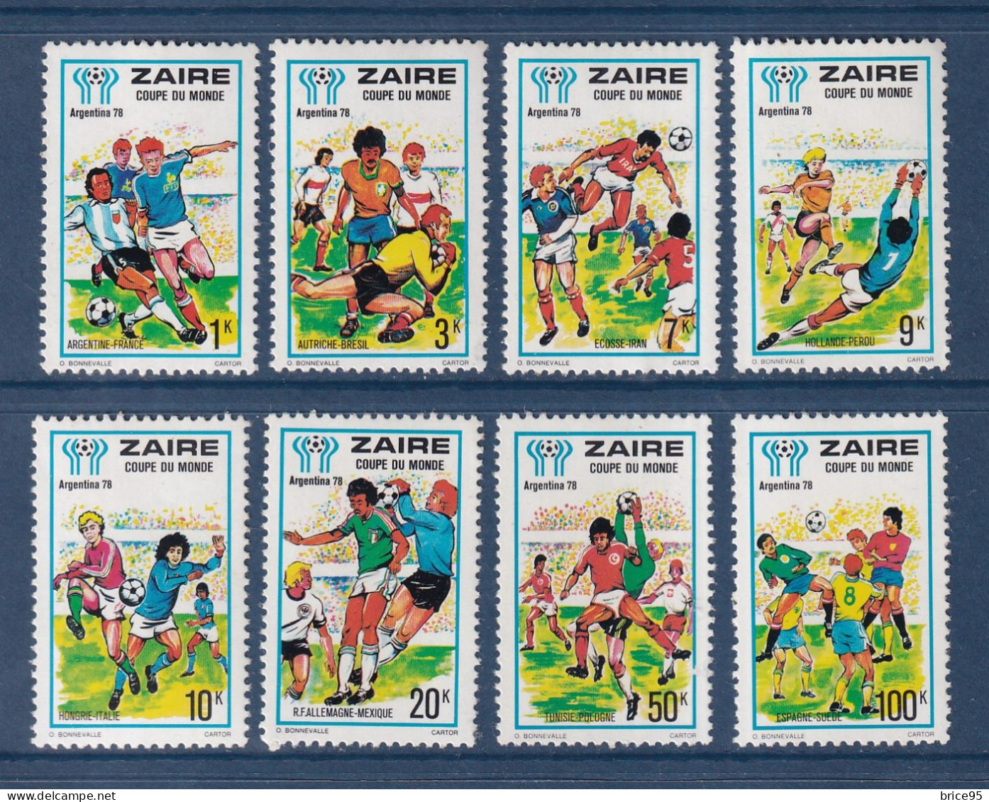 Zaïre - YT N° 909 à 916 ** - Neuf Sans Charnière - 1978 - Unused Stamps