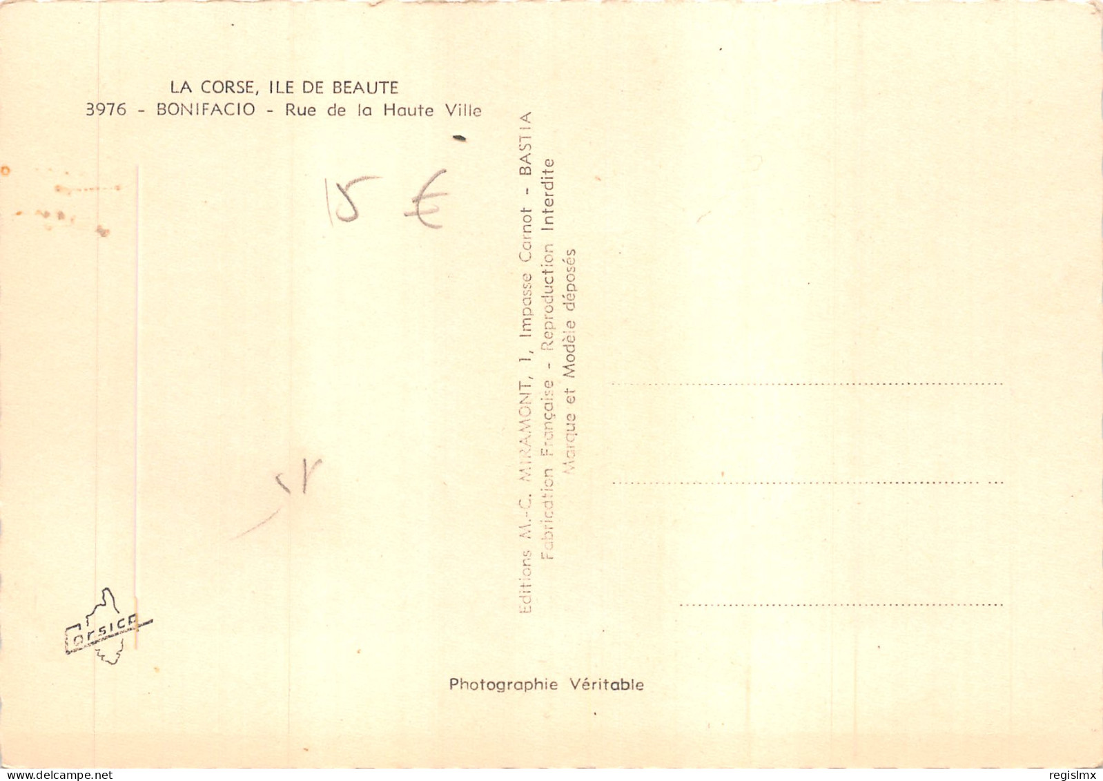 20-BONIFACIO-N°T552-B/0239 - Autres & Non Classés