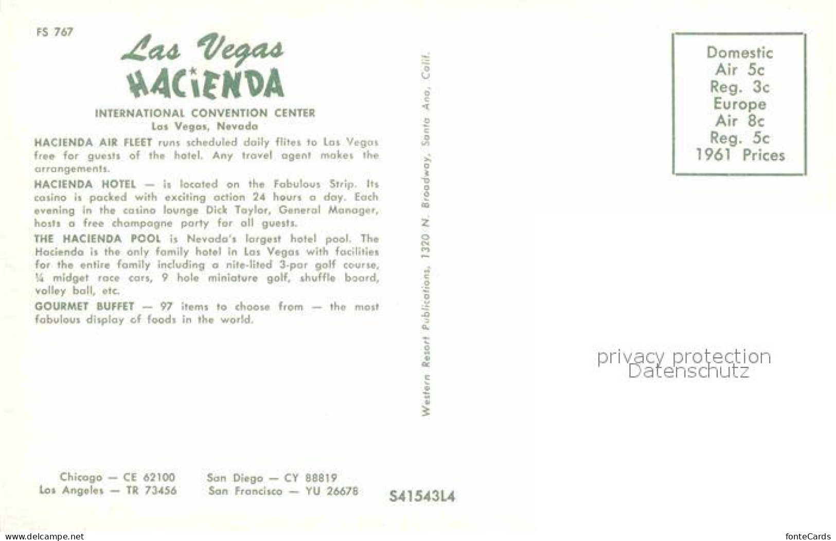 72740061 Las_Vegas_Nevada Hacienda International Convention Center - Autres & Non Classés