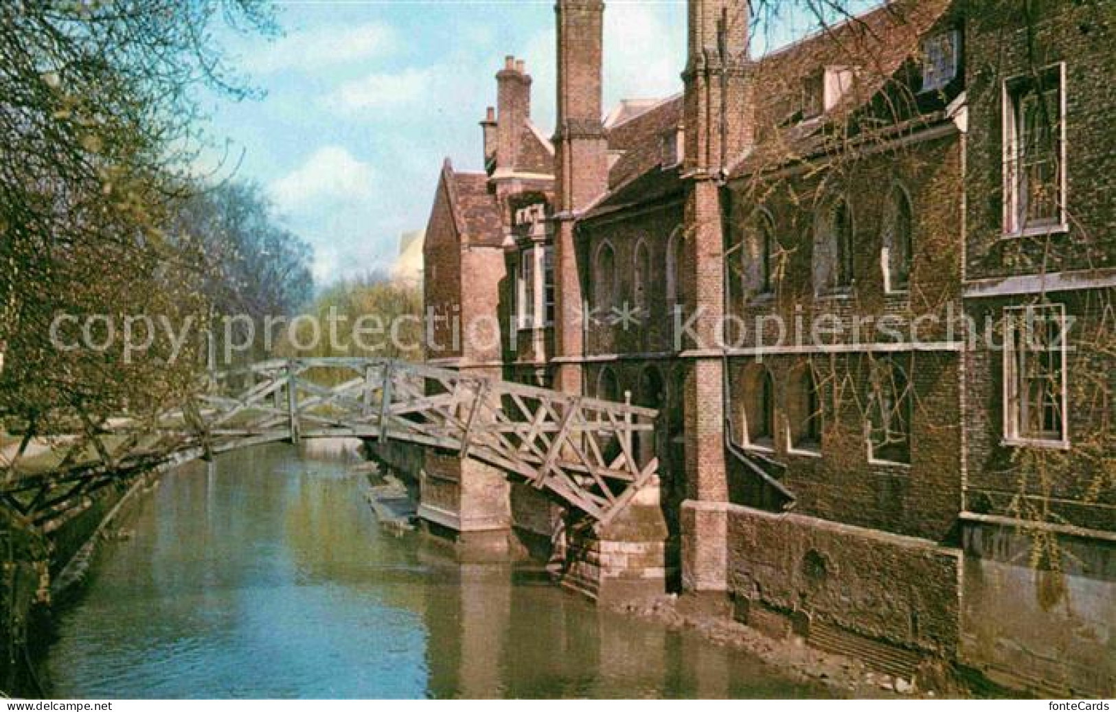 72740050 Cambridge Cambridgeshire The Wooden Bridge Of Queens College Cambridge - Otros & Sin Clasificación