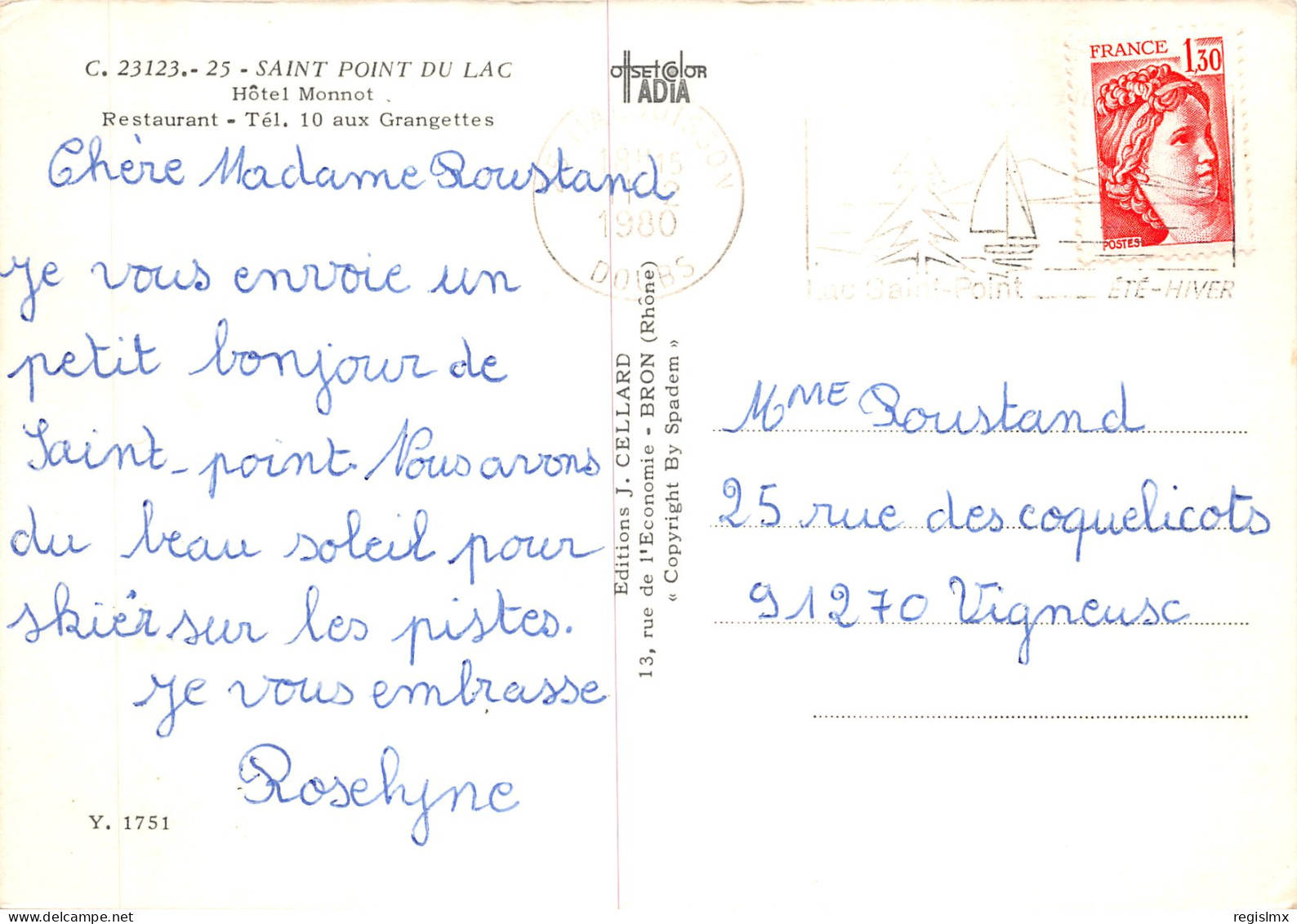 25-SAINT POINT DU LAC-N°T553-B/0097 - Other & Unclassified