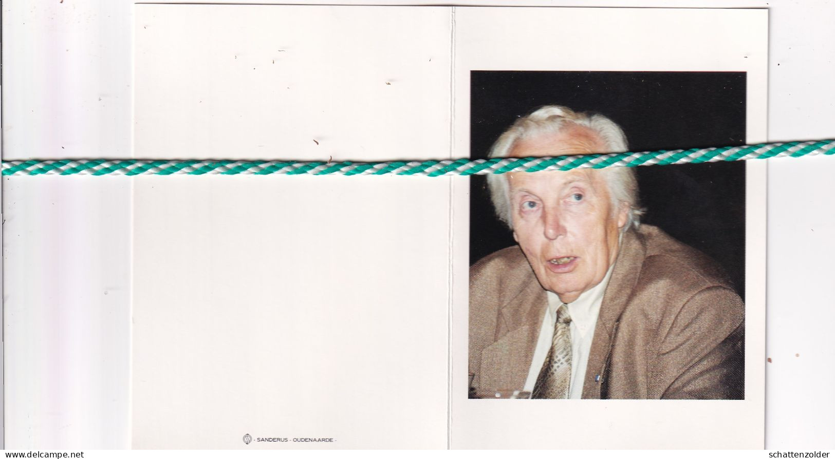 André D'hont-Vorstermans, Gent 1925, 1997. Ere Hoofdgriffier Rechtbank 1e Aanleg Gent. Foto - Décès