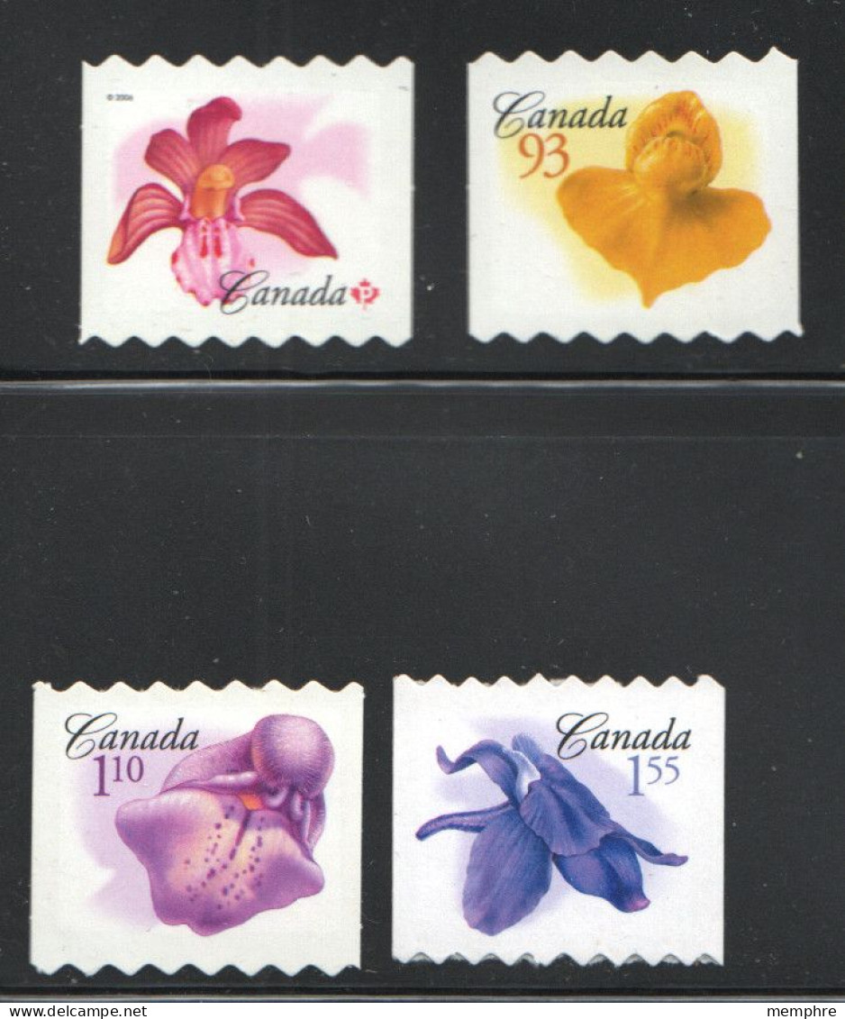 2006  Flower Definitive Coils (Cut To Shape)  Sc 2185, 2195-7 MNH - Unused Stamps