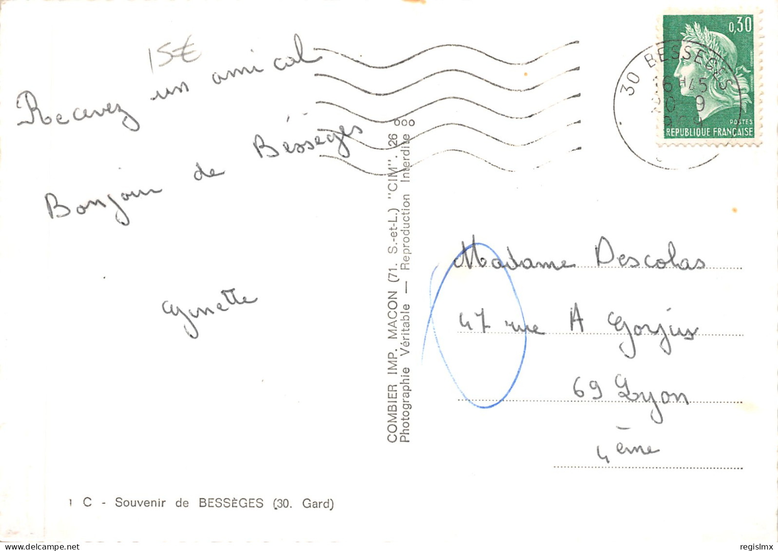 30-BESSEGES-N°T554-B/0005 - Bessèges