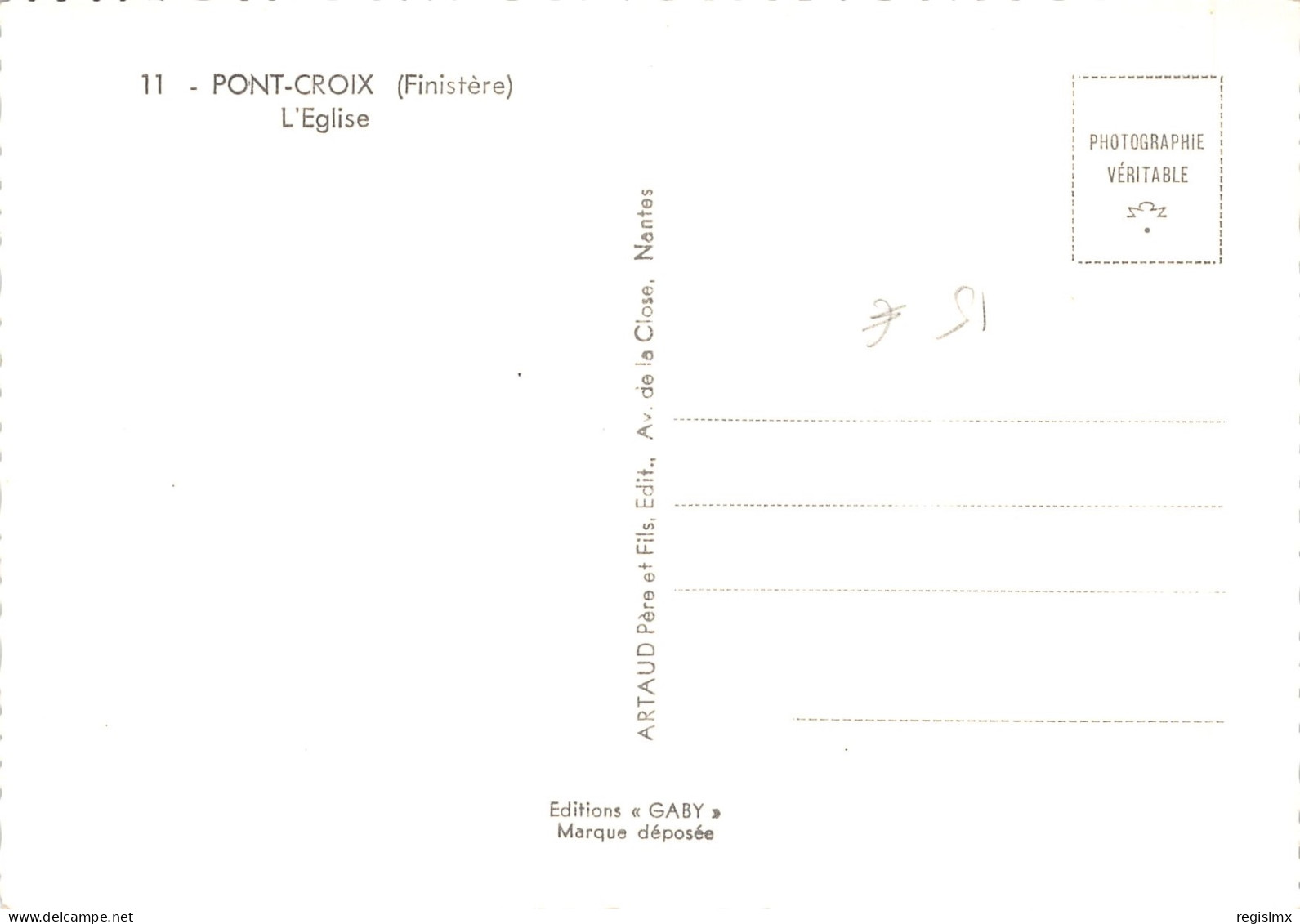 29-PONT CROIX-N°T554-A/0309 - Pont-Croix