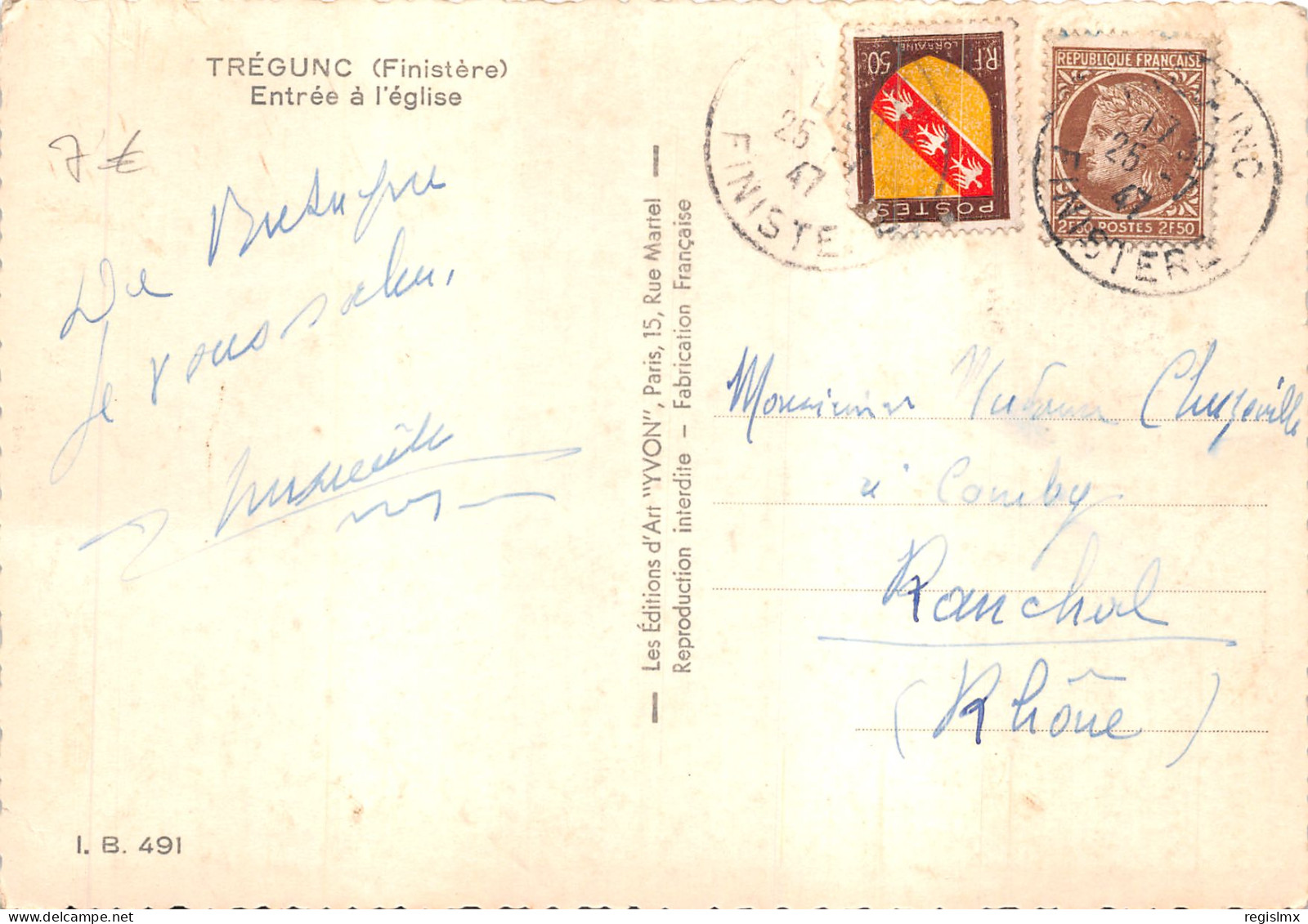 29-TREGUNC-N°T554-A/0167 - Trégunc