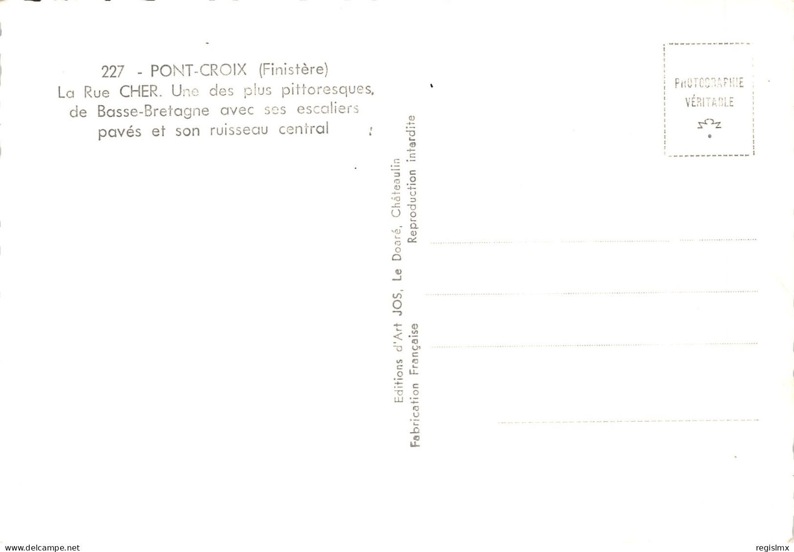 29-PONT CROIX-N°T554-A/0105 - Pont-Croix