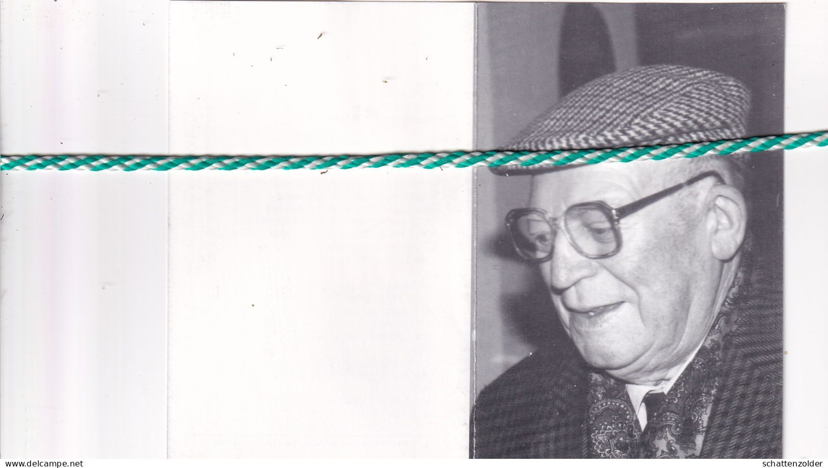 André Emile Dejaegere-Demaître, Deerlijk 1912, Kortrijk 1993. Foto - Décès