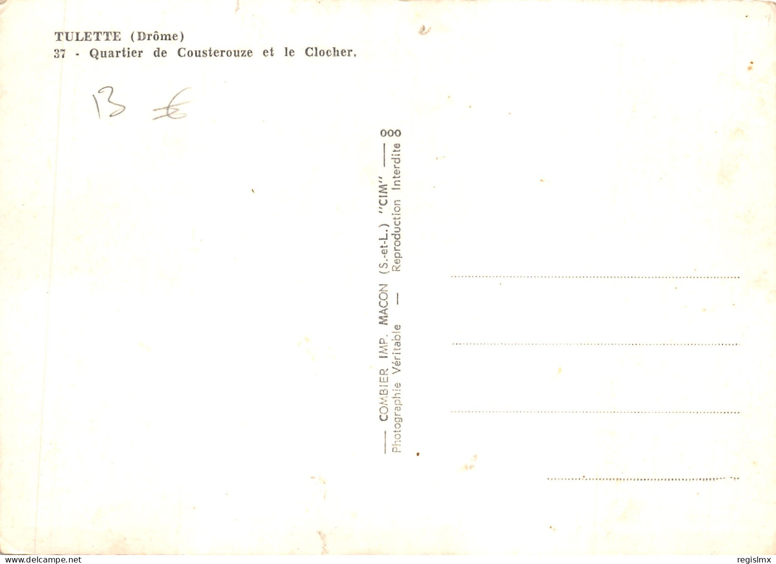 26-TULETTE-N°T553-D/0045 - Otros & Sin Clasificación