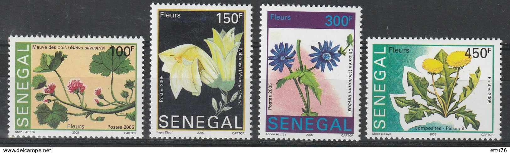 Senegal  2006  Flowers  Set  MNH - Sonstige & Ohne Zuordnung