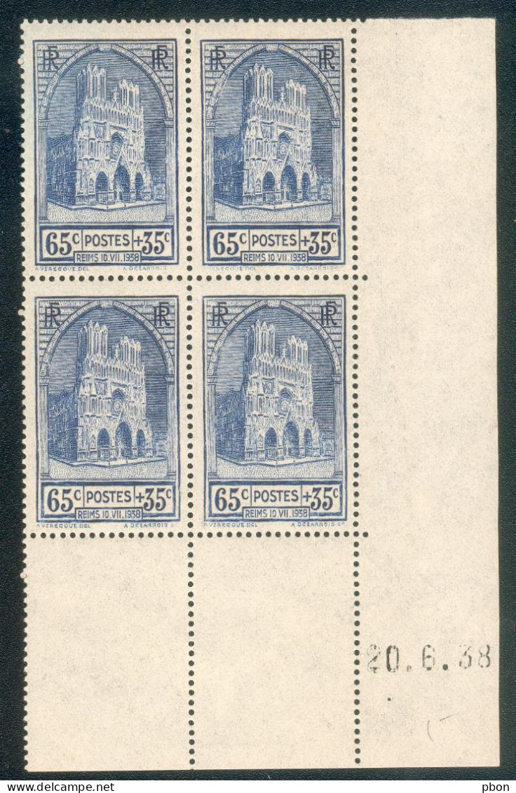 Lot 557 France Coin Daté N° 399 Du 21/6/1938 (**) - 1930-1939