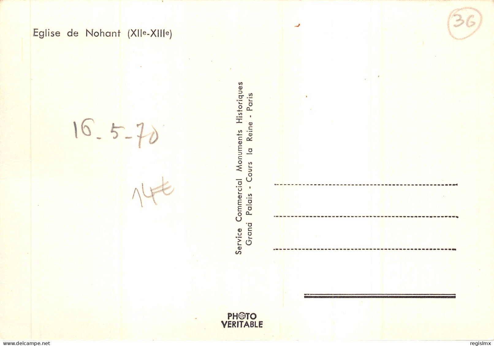 36-NOHANT VICQ-N°T555-A/0051 - Altri & Non Classificati