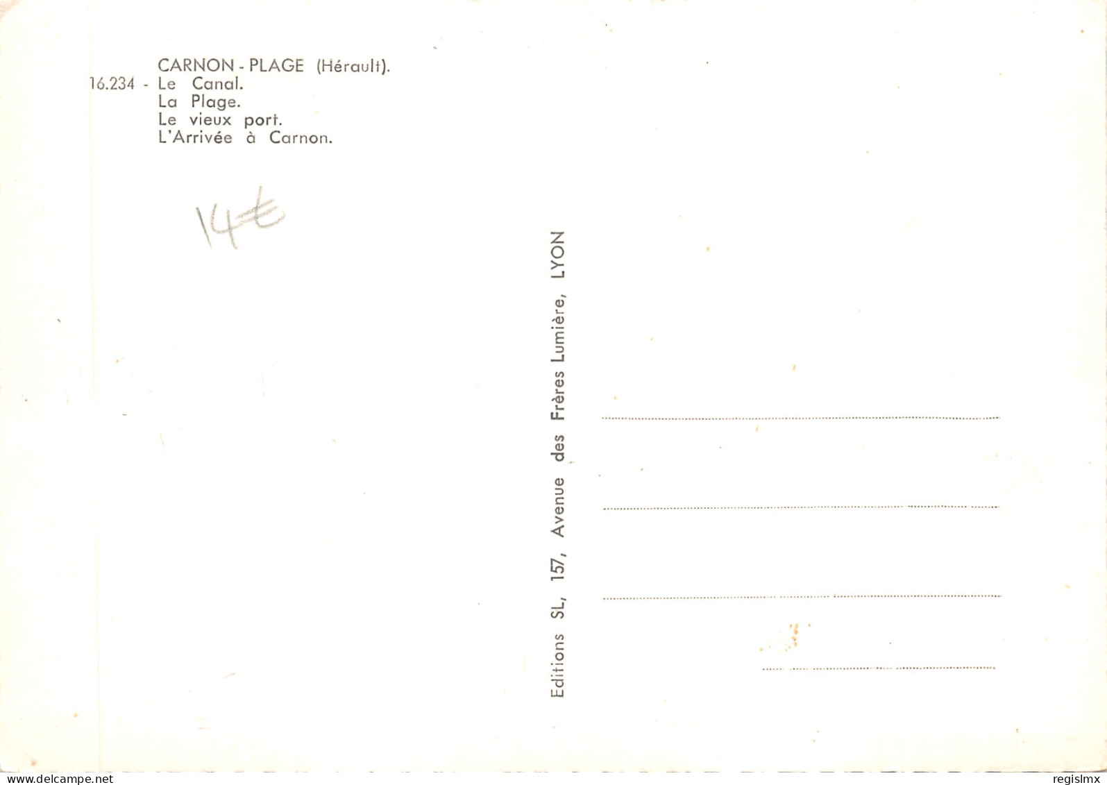 34-CARNON PLAGE-N°T554-D/0033 - Other & Unclassified
