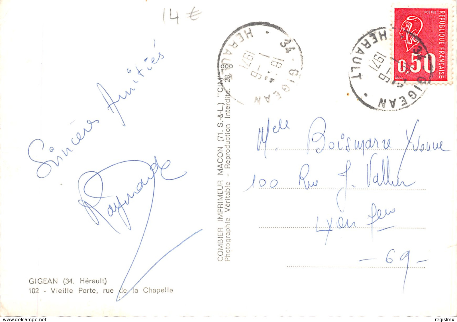 34-GIGEAN-N°T554-C/0359 - Other & Unclassified