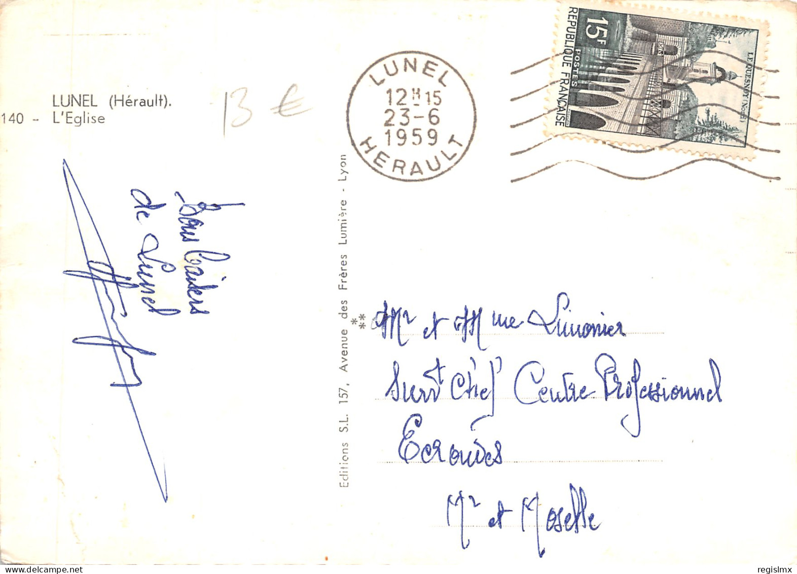 34-LUNEL-N°T554-C/0321 - Lunel