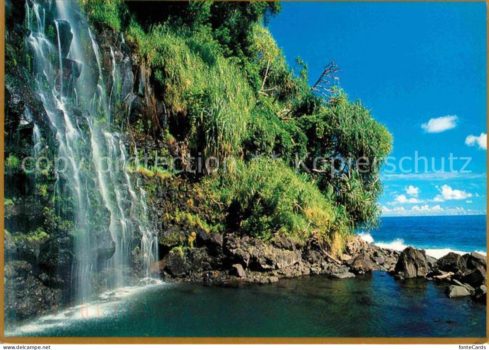 72723582 Maui_Hawaii Hana Coastline Waterfall - Altri & Non Classificati