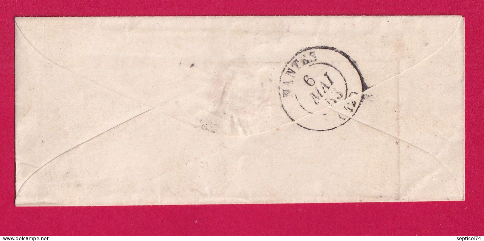 N°4 PC 2650 RENNES ILLE ET VILAINE SUR PETITE ENVELOPPE POUR NANTES MIGNONETTE LETTRE - 1849-1876: Klassieke Periode