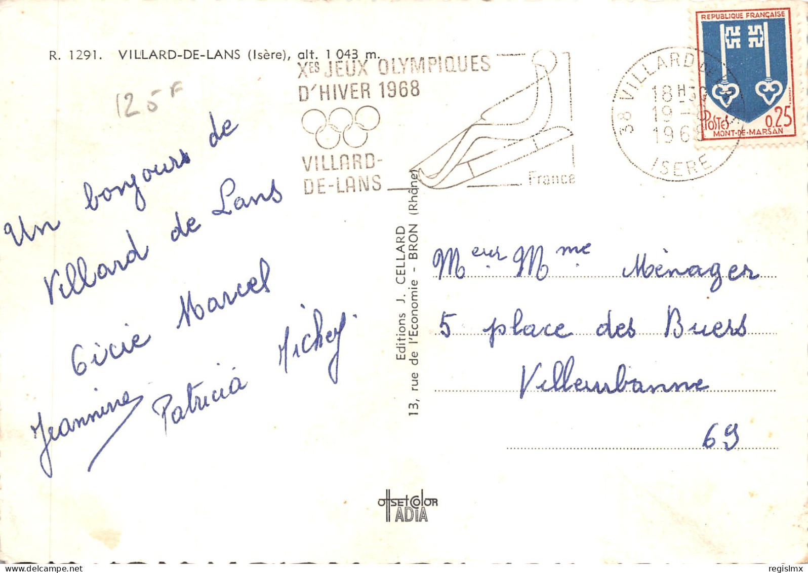 38-VILLARD DE LANS-N°T555-B/0217 - Villard-de-Lans