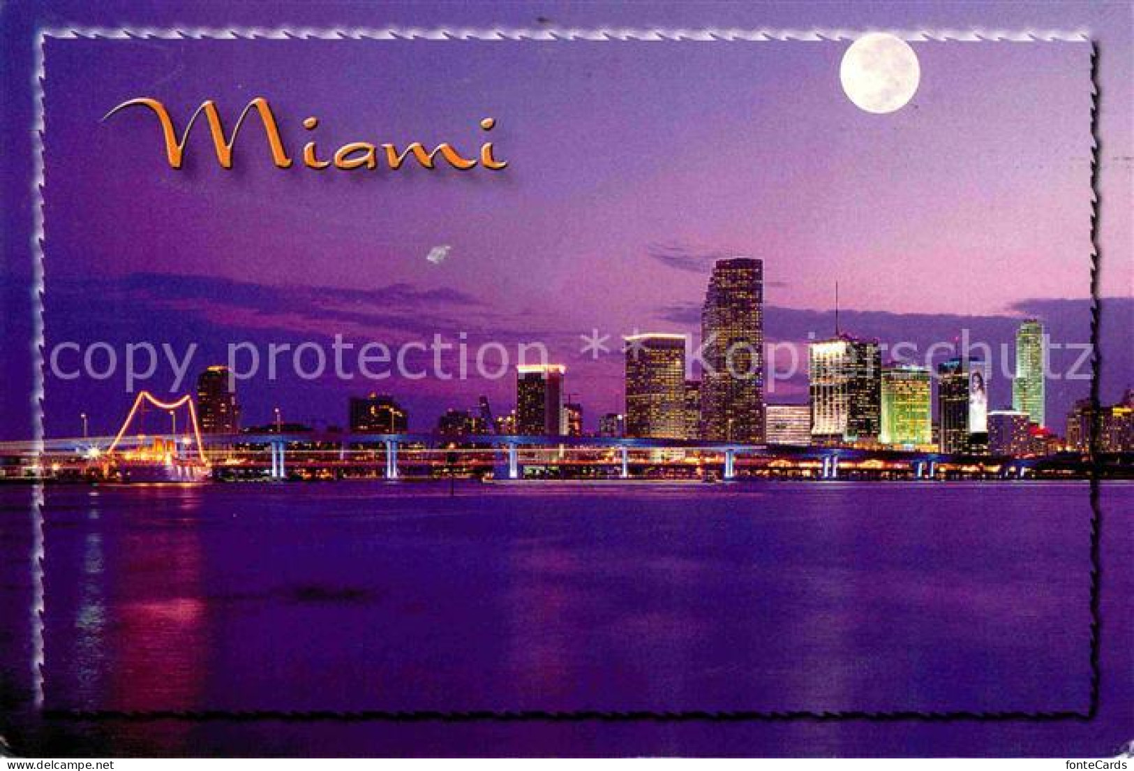 72721756 Miami_Florida City Lights Nacht - Sonstige & Ohne Zuordnung