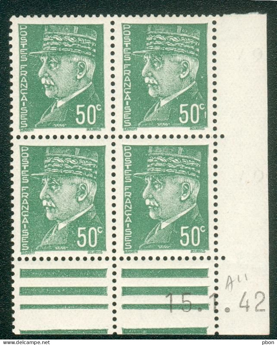 Lot A087 France Coin Daté N°508 Pétain (**) - 1940-1949