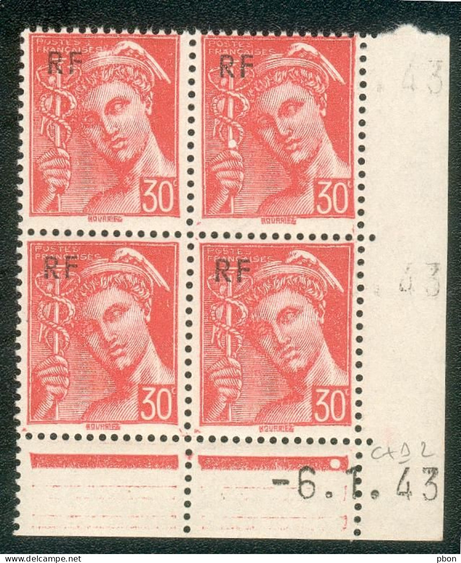 Lot 6326 France Coin Daté Mercure N°658 (**) - 1940-1949