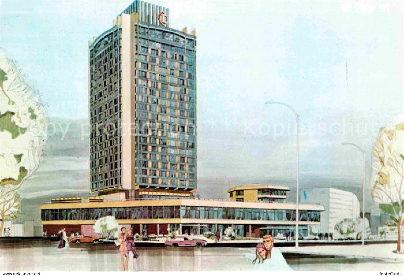 72719361 Istanbul Constantinopel Hotel Intercontinental Illustration Istanbul - Turkey