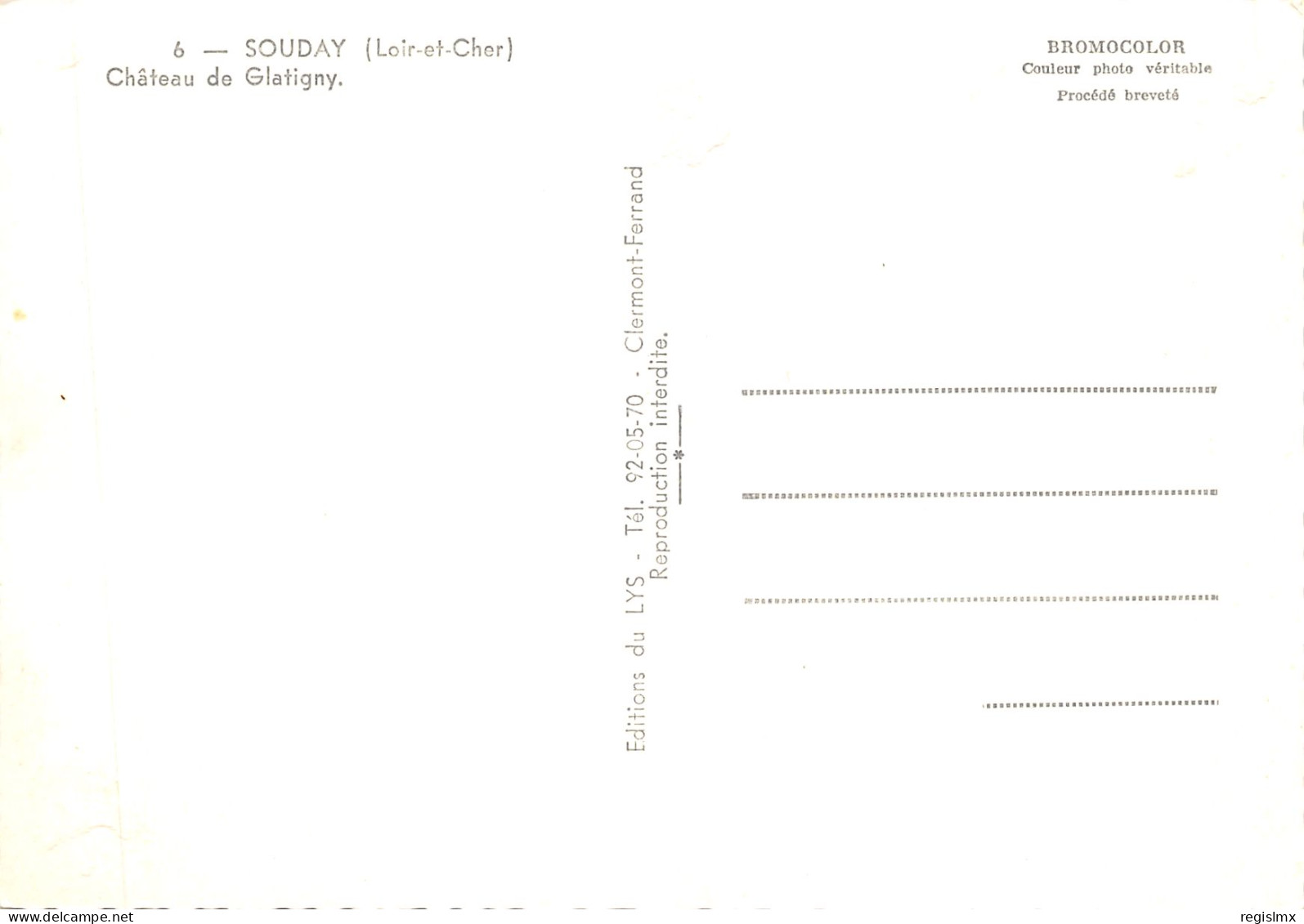 41-SOUDAY-CHÂTEAU DE GLATIGNY-N°T556-A/0303 - Autres & Non Classés