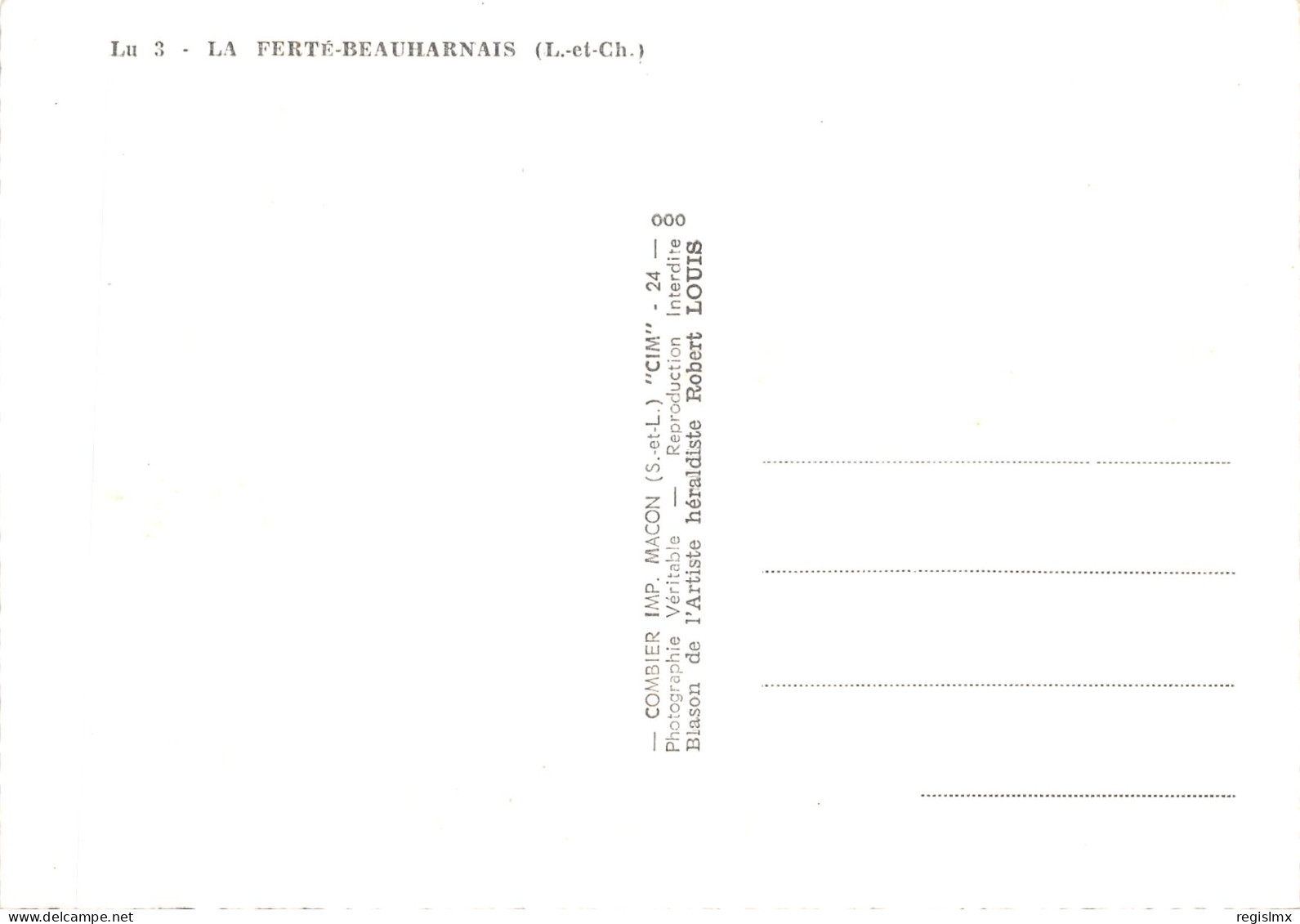 41-LA FERTE BEAUHARNAIS-N°T556-A/0225 - Other & Unclassified