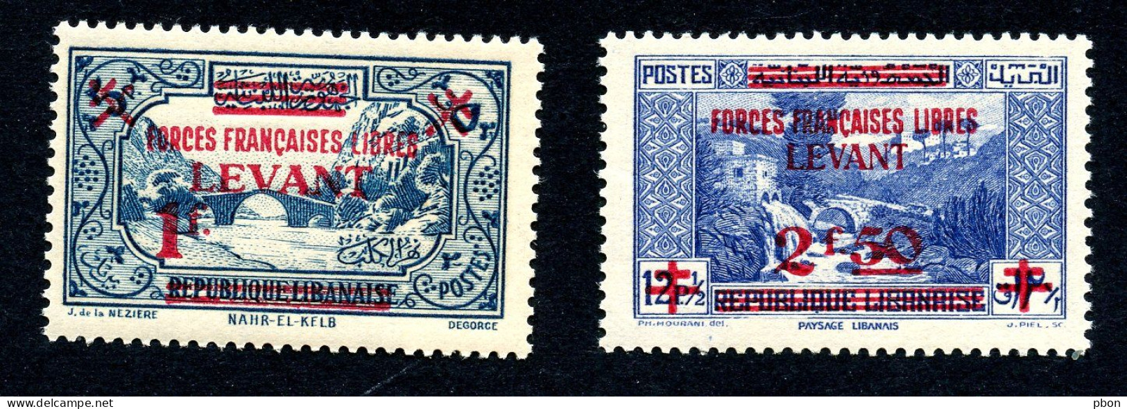 Lot Z963 Levant France Libre N°42/43** - Unused Stamps