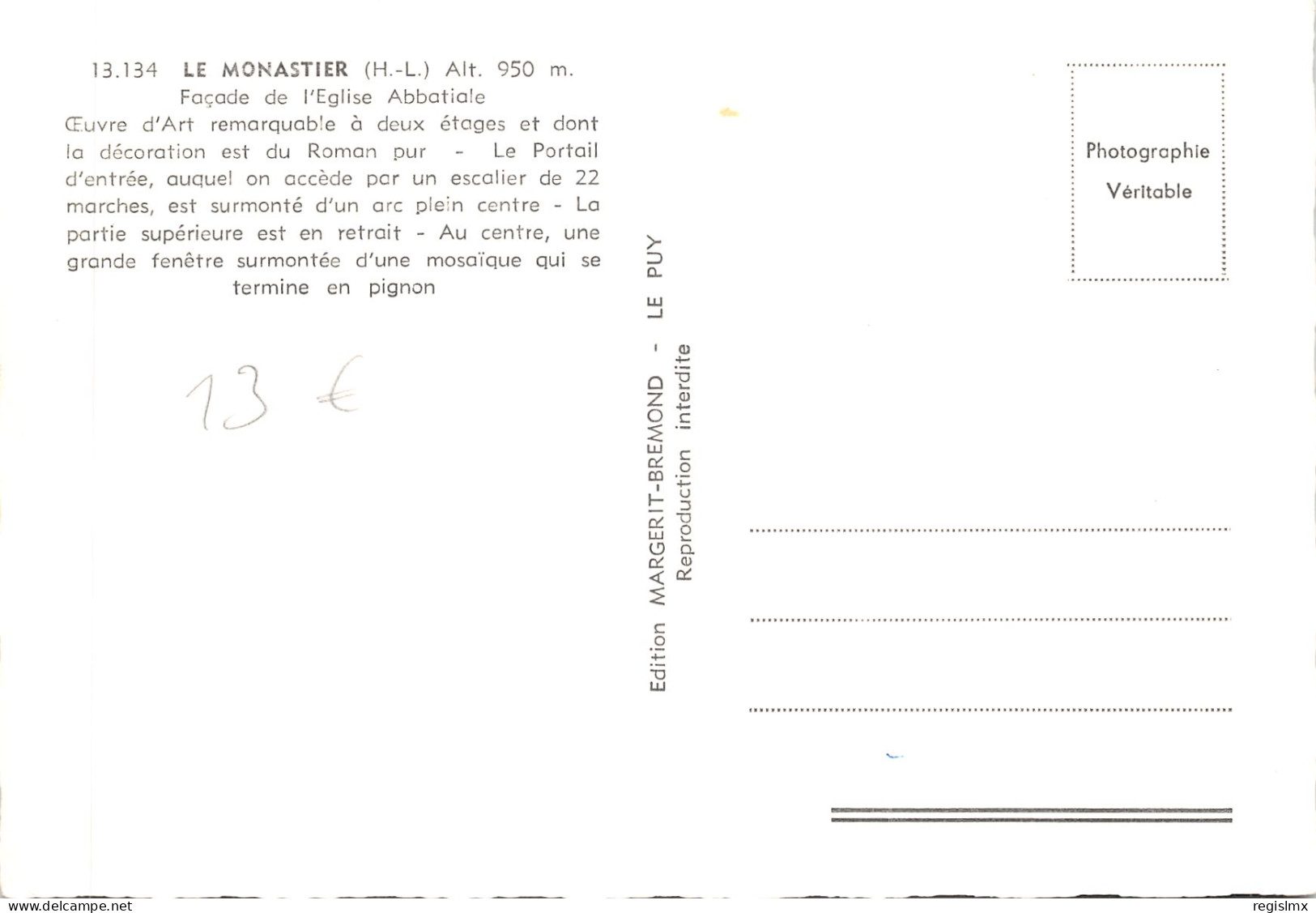 43-LE MONASTIER SUR GAZEILLE-N°T556-D/0269 - Otros & Sin Clasificación