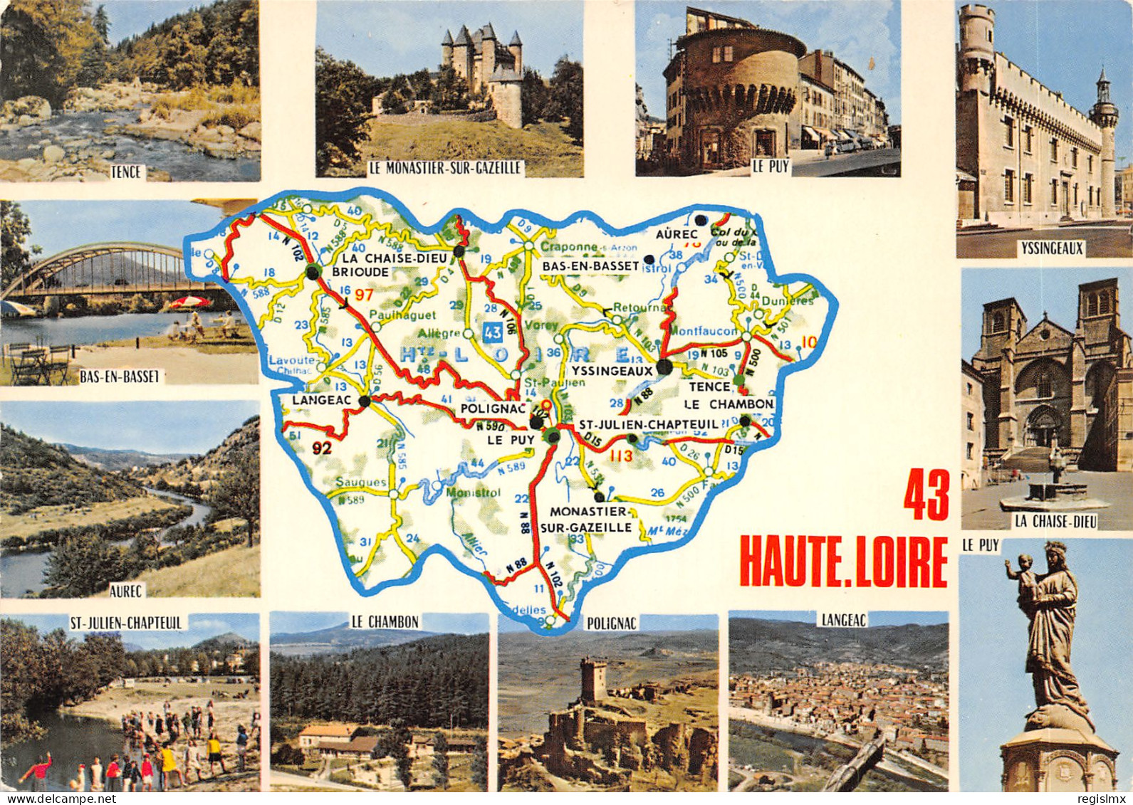 43-PANORAMA DE HAUTE LOIRE-N°T556-D/0237 - Other & Unclassified