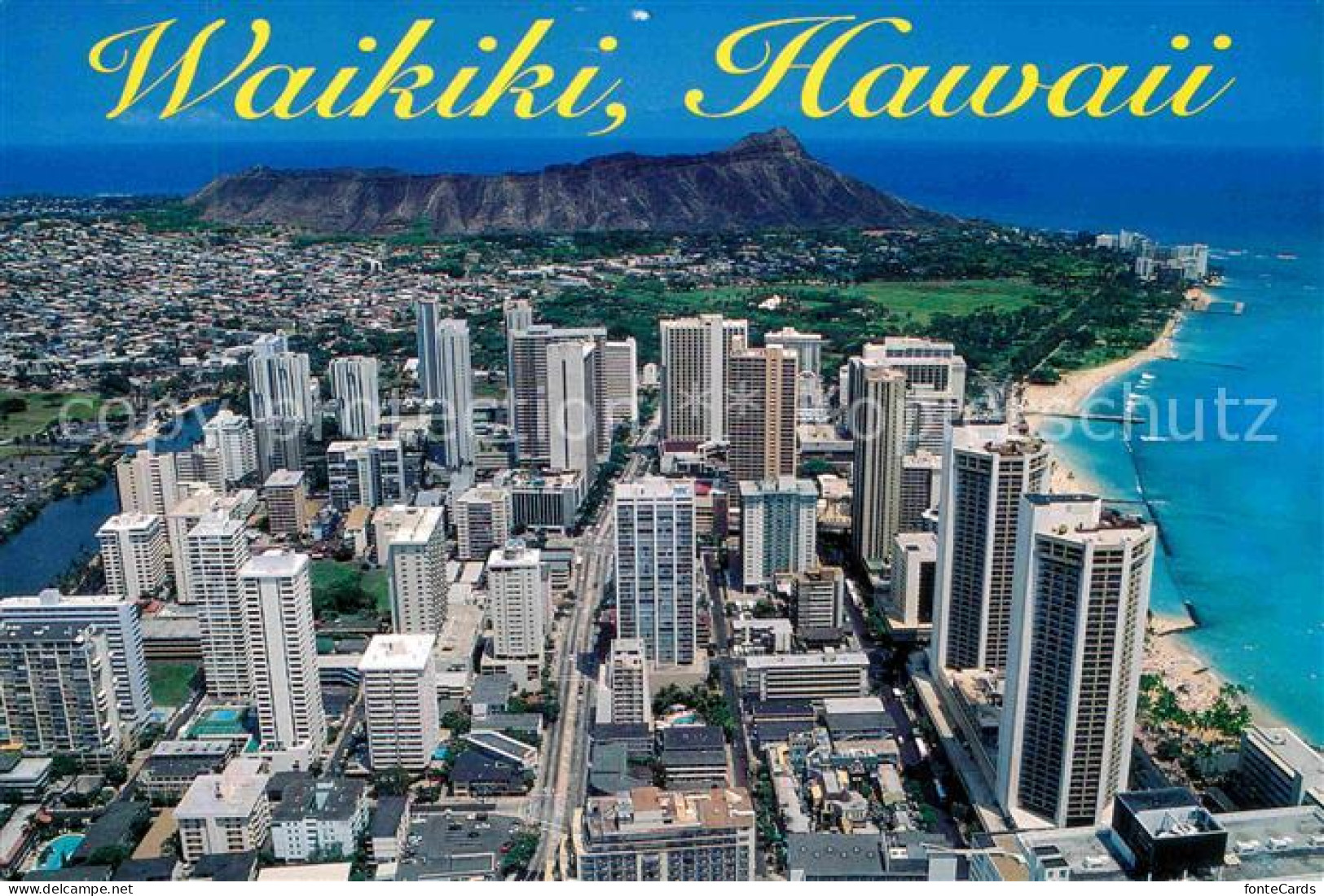 72715837 Waikiki Luftaufnahme Strand - Sonstige & Ohne Zuordnung