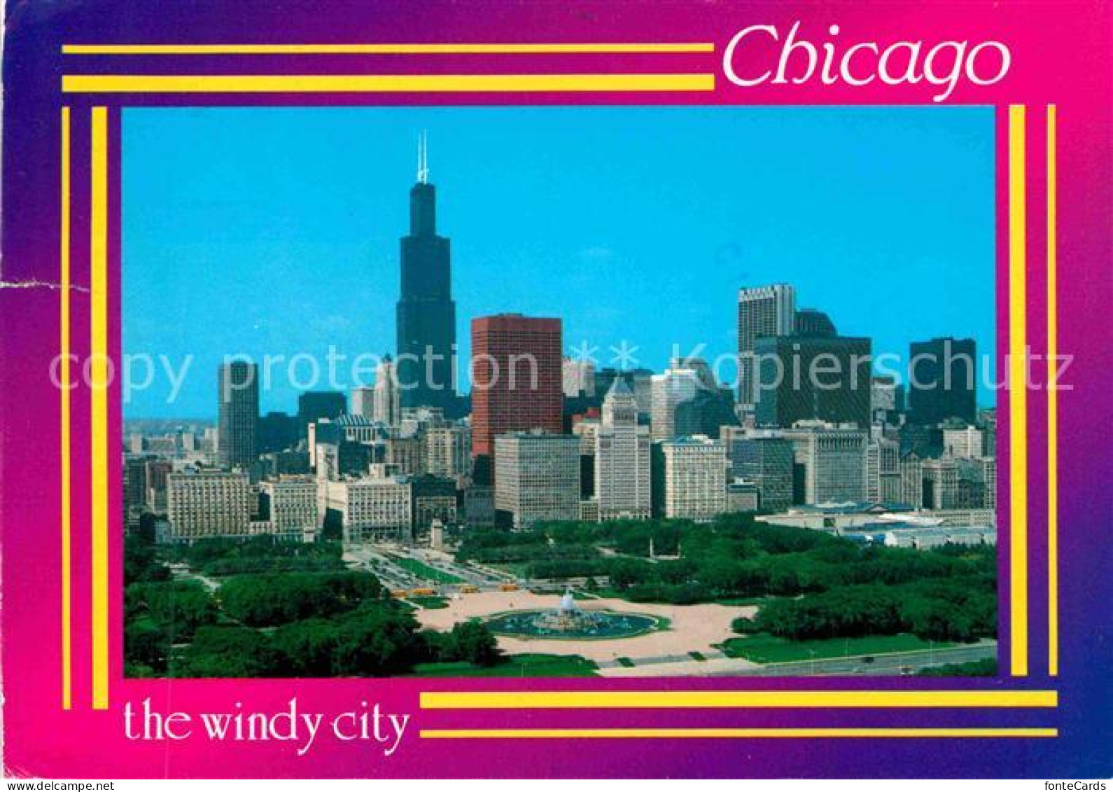 72715836 Chicago_Illinois Panorama - Sonstige & Ohne Zuordnung