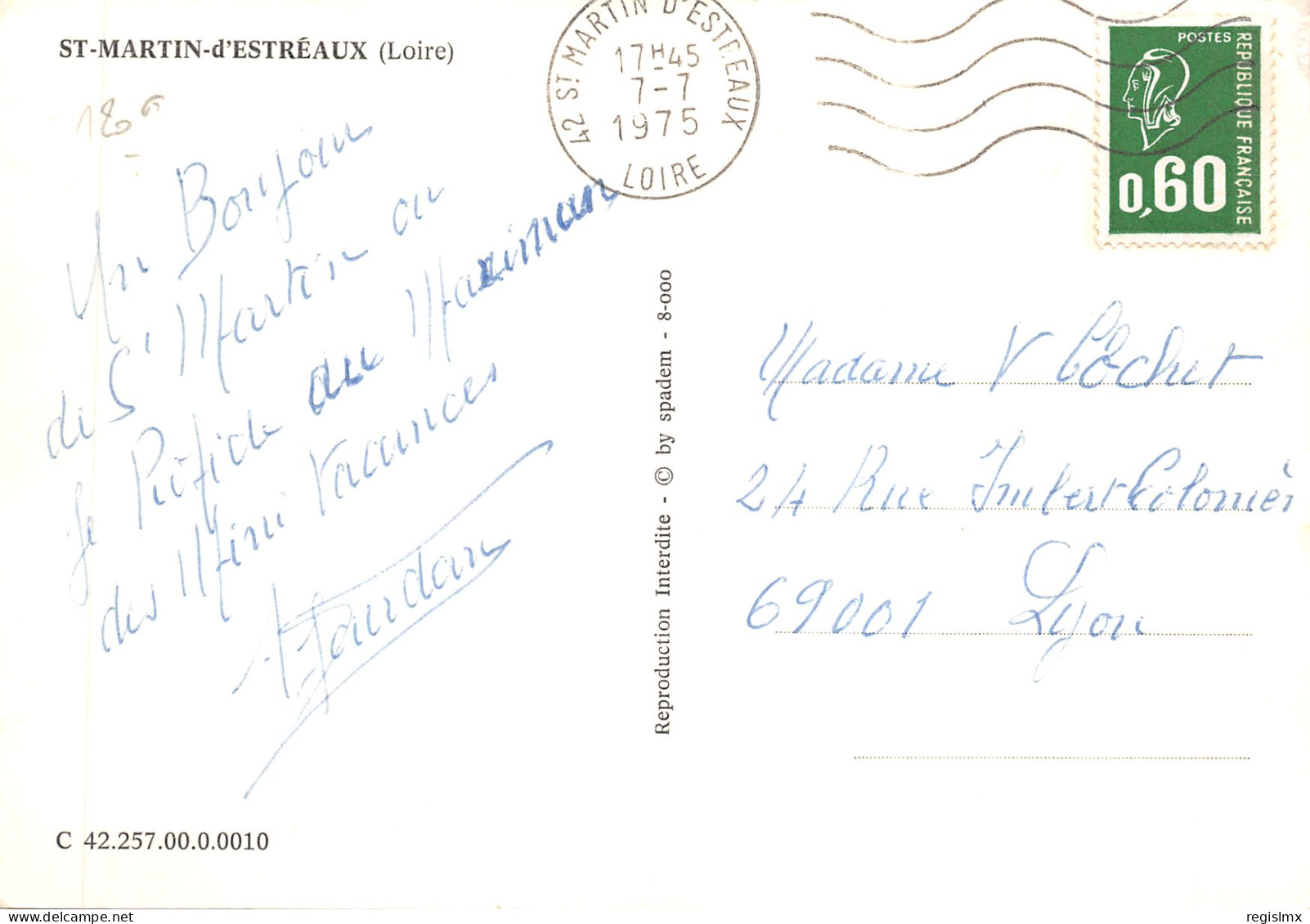 42-SAINT MARTIN D ESTREAUX-N°T556-C/0127 - Other & Unclassified