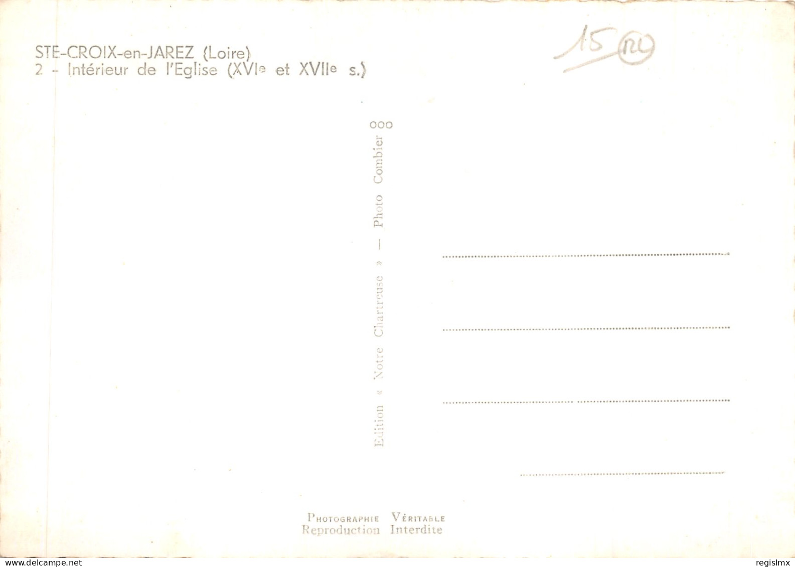 42-SAINTE CROIX EN JAREZ-L EGLISE-N°T556-C/0025 - Other & Unclassified