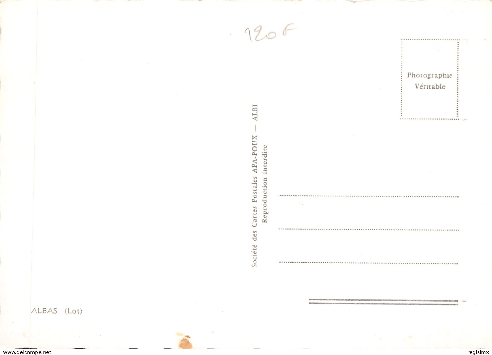 46-ALBAS-N°T557-C/0353 - Otros & Sin Clasificación