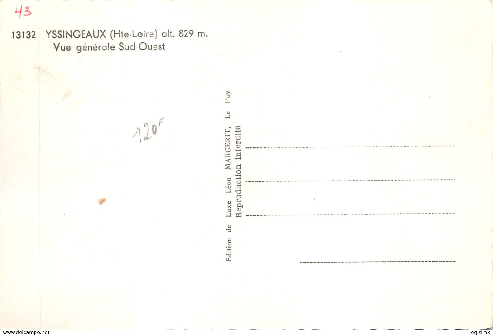 43-YSSINGEAUX-N°T557-A/0203 - Yssingeaux