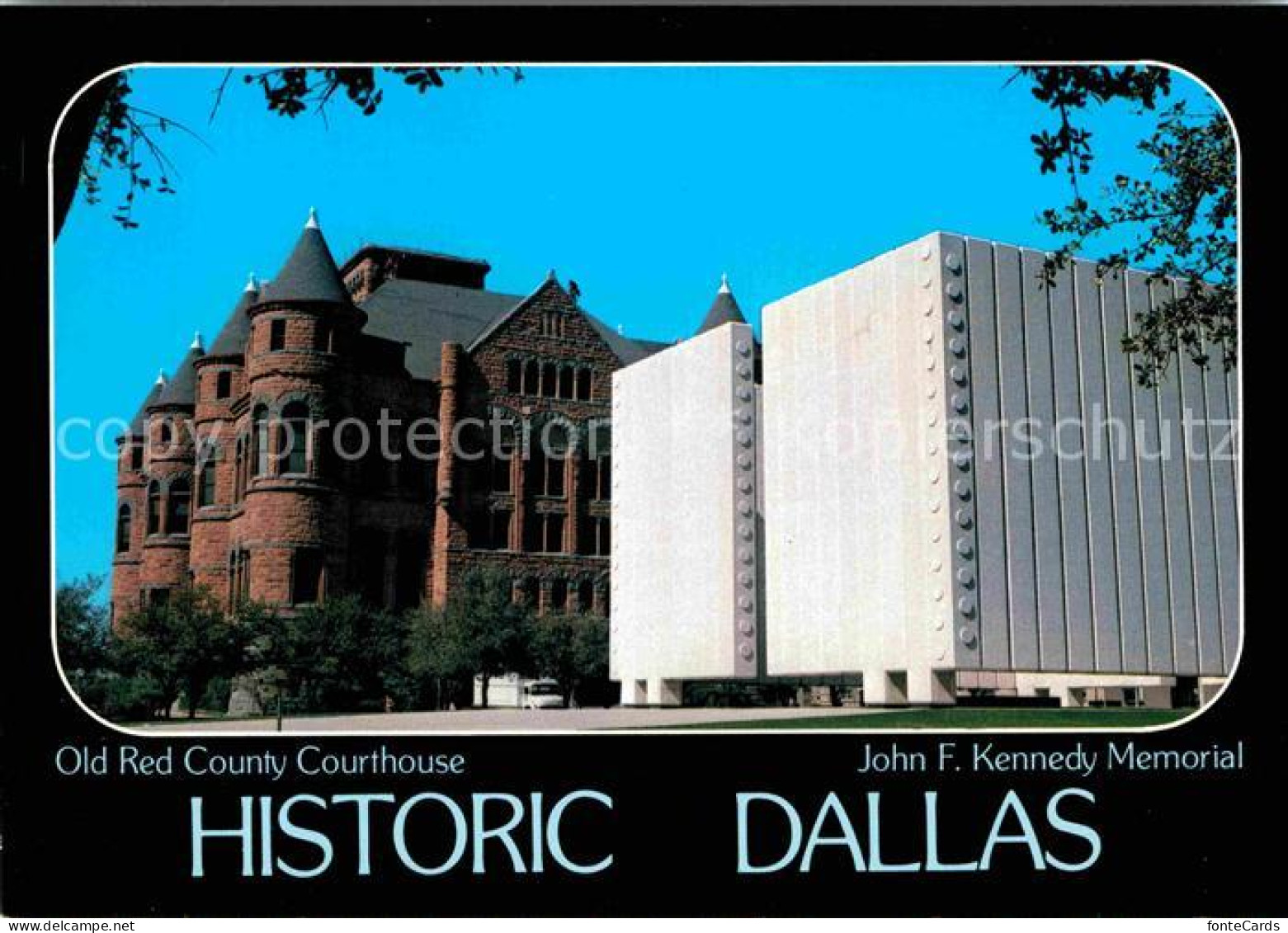 72708482 Dallas_Texas Old Red County Courthouse John F. Kennedy Memorial - Sonstige & Ohne Zuordnung